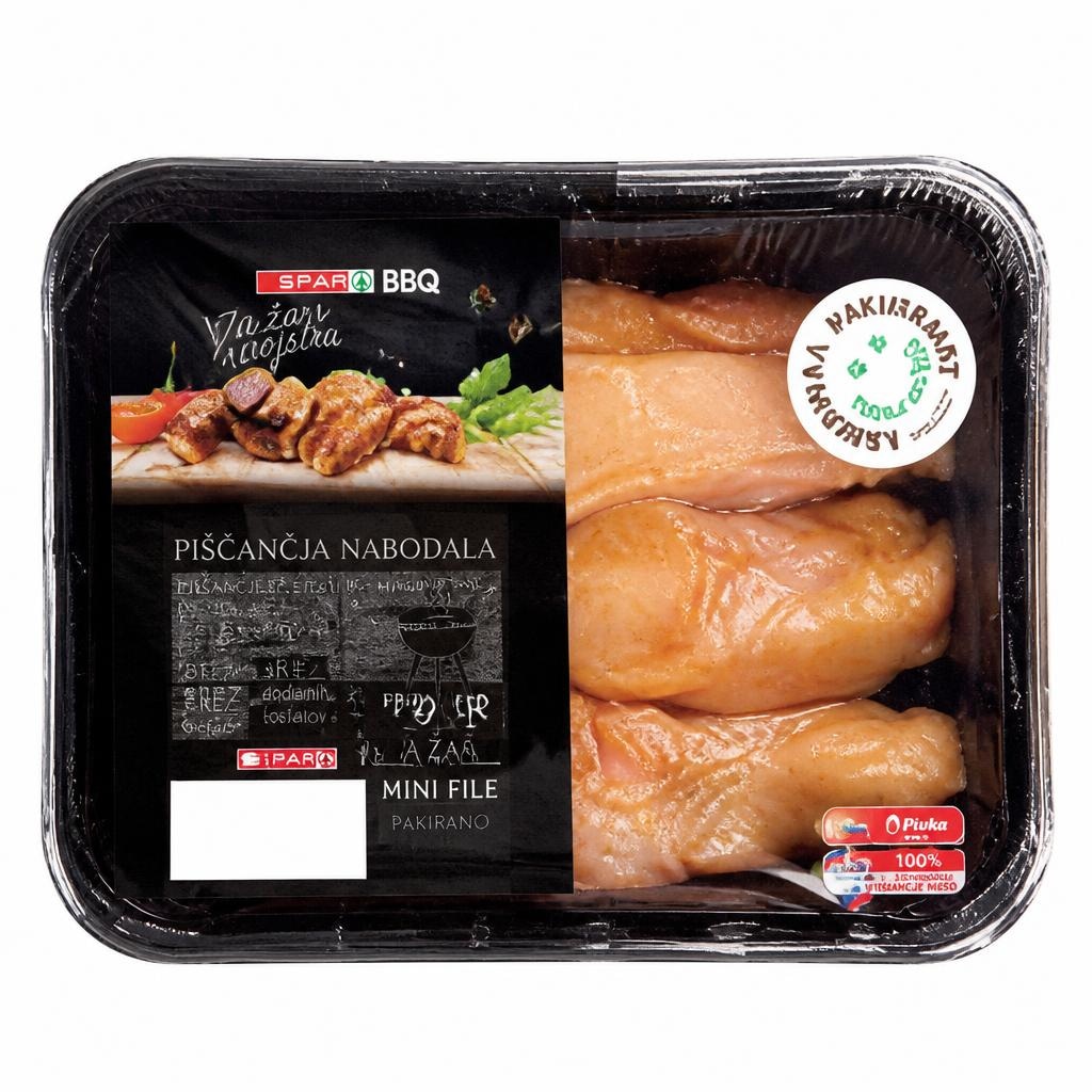 Sveže pakirano meso Pivka Akcija v trgovini Spar