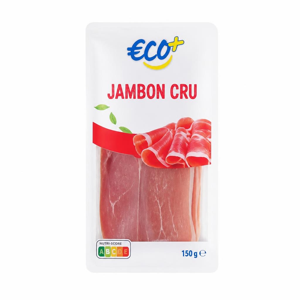 Eco+ pršut 150 g Akcija v trgovini E.Leclerc