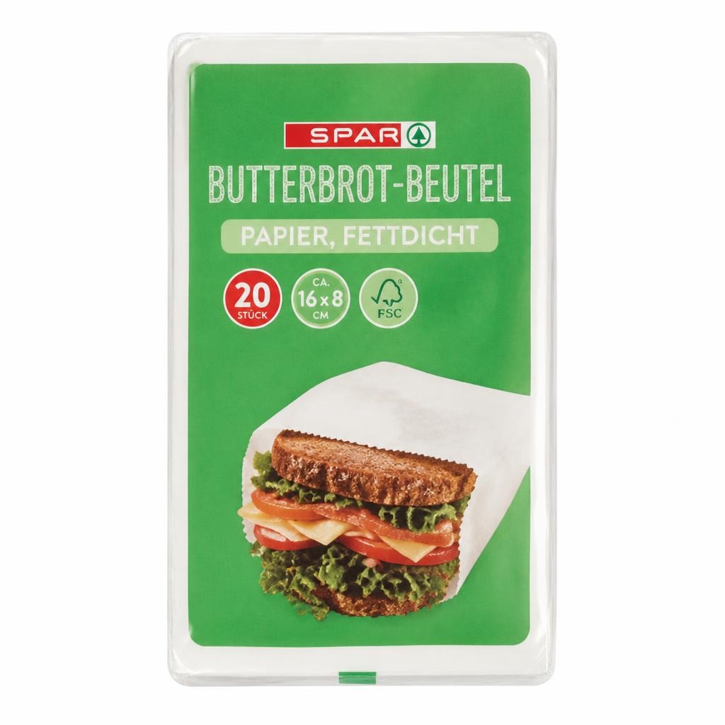 Papirnate vrečke za sendvič 80/1 SPAR Akcija v trgovini Spar
