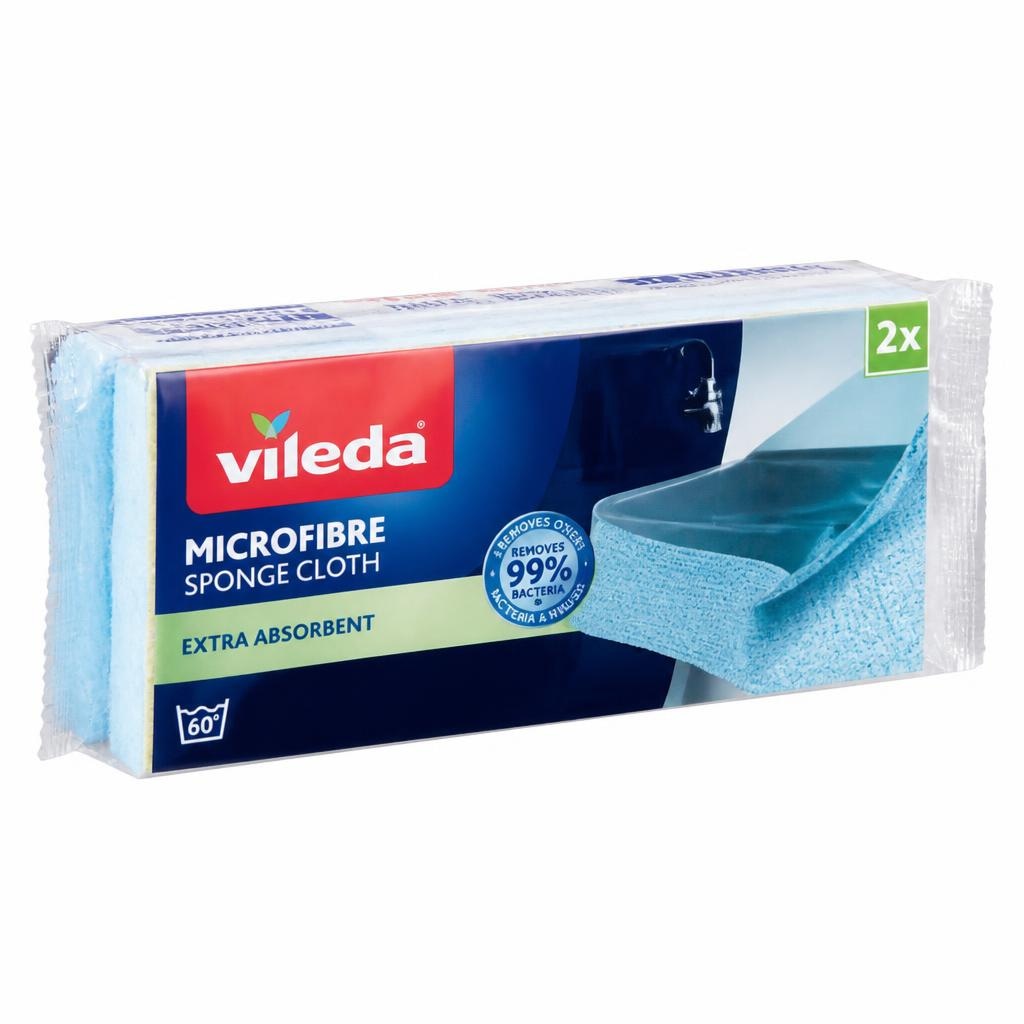 Gobica za posodo Vileda Microfibre ali krpa 3/1 ali 2/1 Akcija v trgovini E.Leclerc