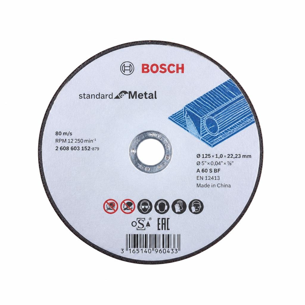 Rezalna plošča Bosch Standard 125 mm - Akcija v trgovini Jager