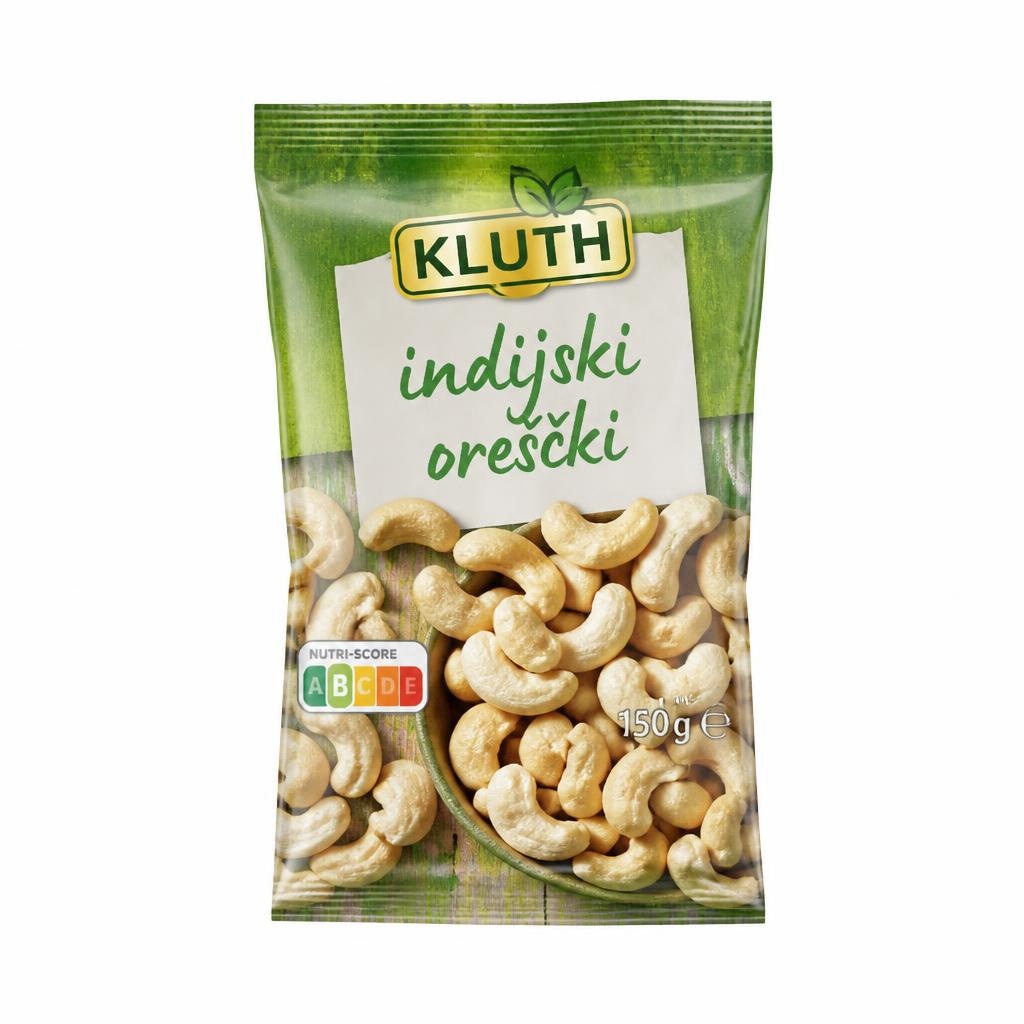 Kluth indijski oreščki 150 g Akcija v trgovini Regal Shop