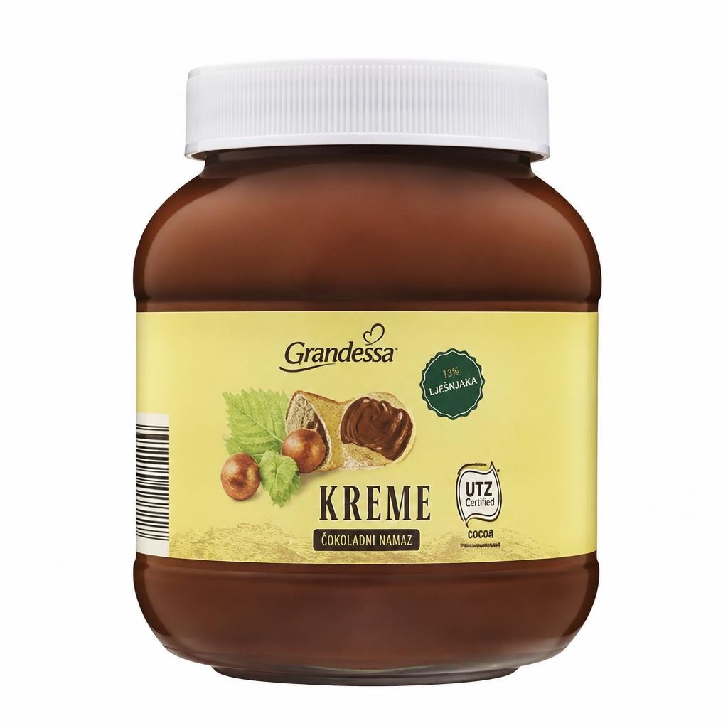 Grandessa čokoladni namaz 750 g Akcija v trgovini Hofer