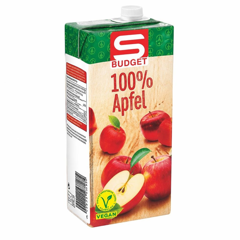 S-Budget 100 % jabolčni sok 1 l Akcija v trgovini Spar