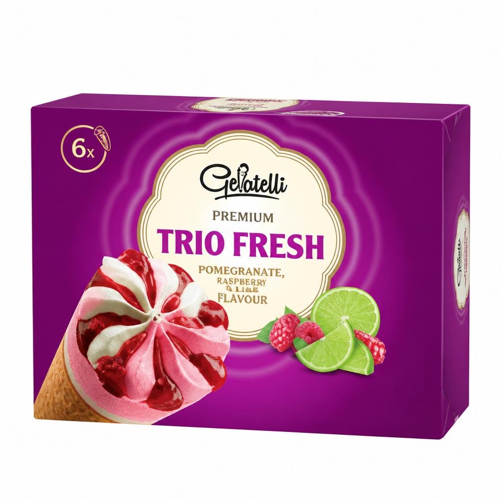 Gelatelli Premium korneti 6 x 120 ml Akcija v trgovini Lidl