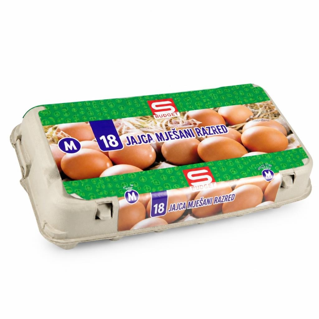 Jajca 18/1 S-BUDGET Akcija v trgovini Spar