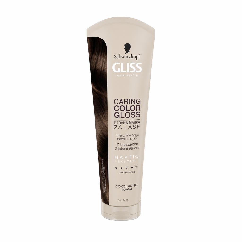 Schwarzkopf Gloss Supreme barvna maska za lase odtenek čokoladno rjava 145 ml Akcija v trgovini Dm