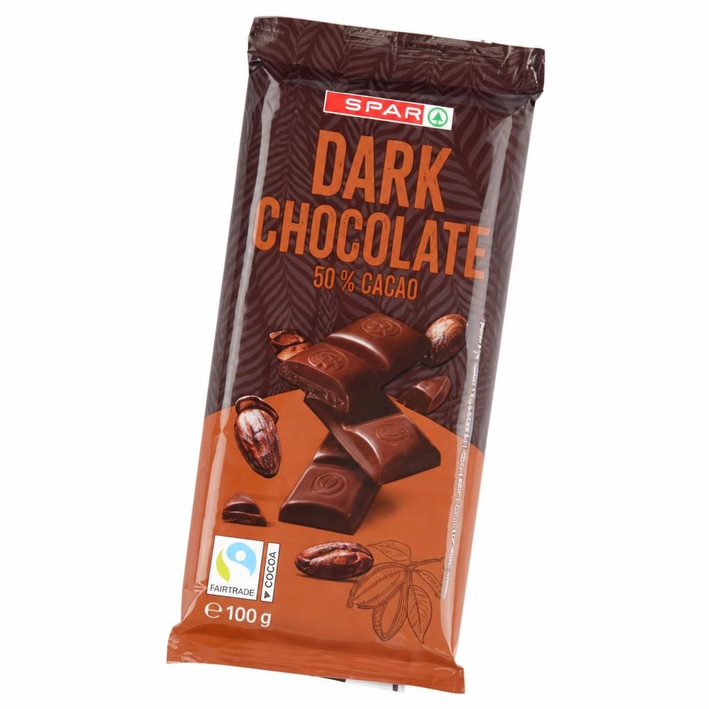 Spar temna čokolada 50% kakava 100 g Akcija v trgovini Spar