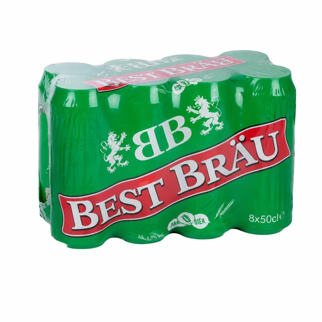 Best Bräu pivo lager 8 x 50 cl Akcija v trgovini Eurospin