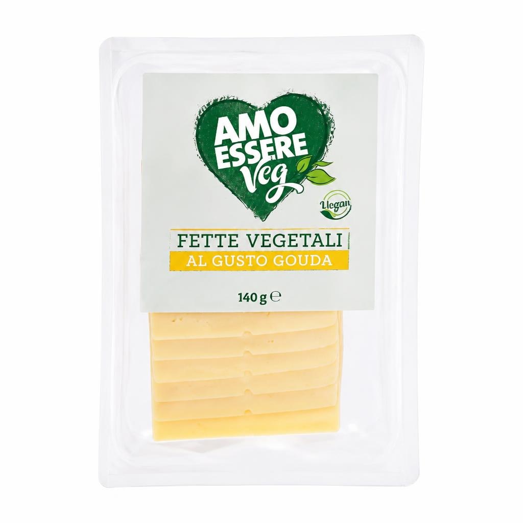 Amo Essere Veg rastlinski nadomestek z okusom sira gavda 140 g Akcija v trgovini Eurospin