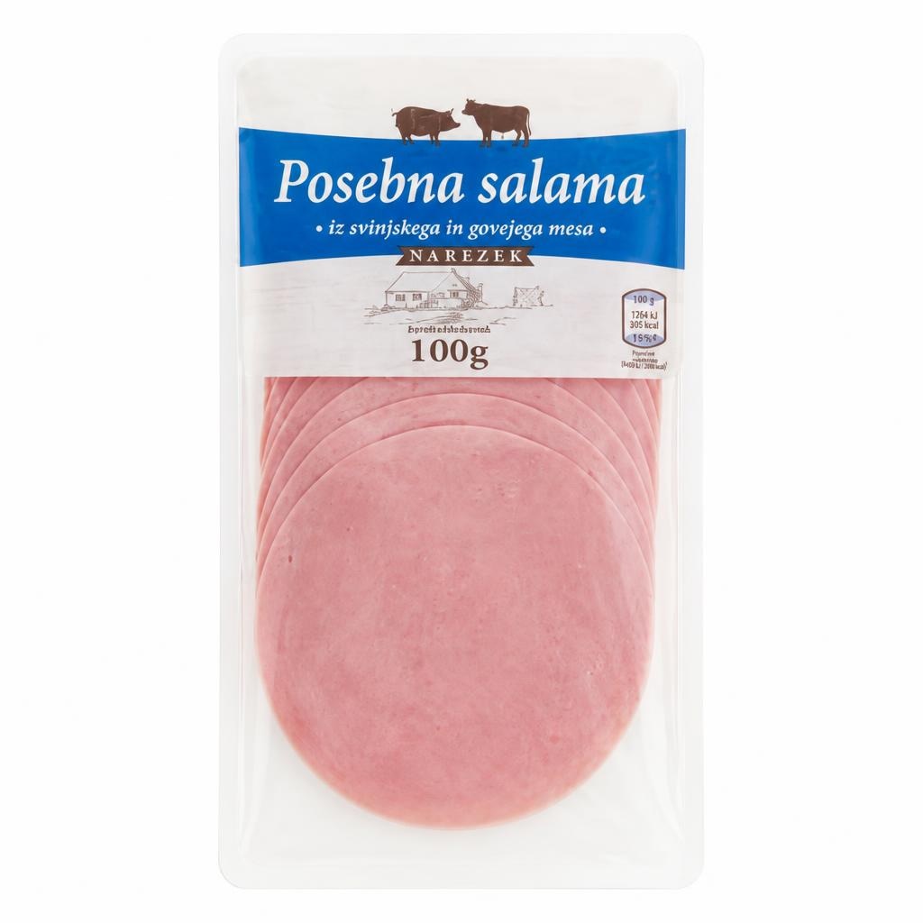 Posebna salama 100 g - Akcija v trgovini Hofer