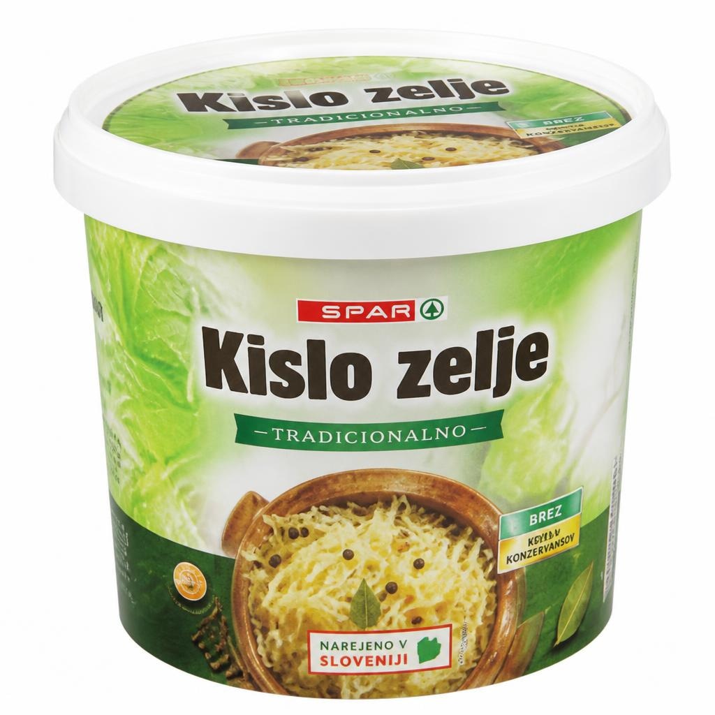 Slovensko kislo zelje 1 kg SPAR Akcija v trgovini Spar