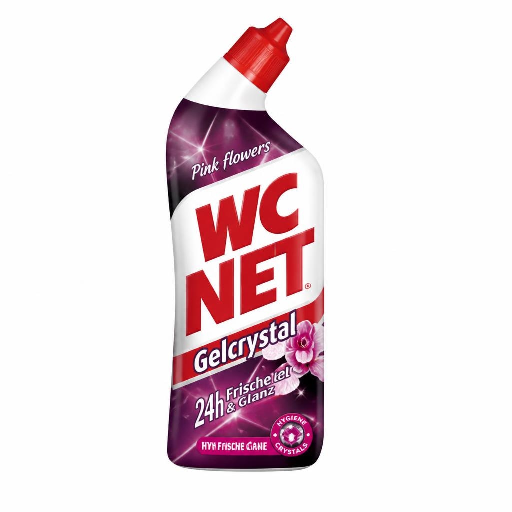 WC Net Crystal gel Pink Flowers čistilo za WC školjko 750 ml Akcija v trgovini Tuš