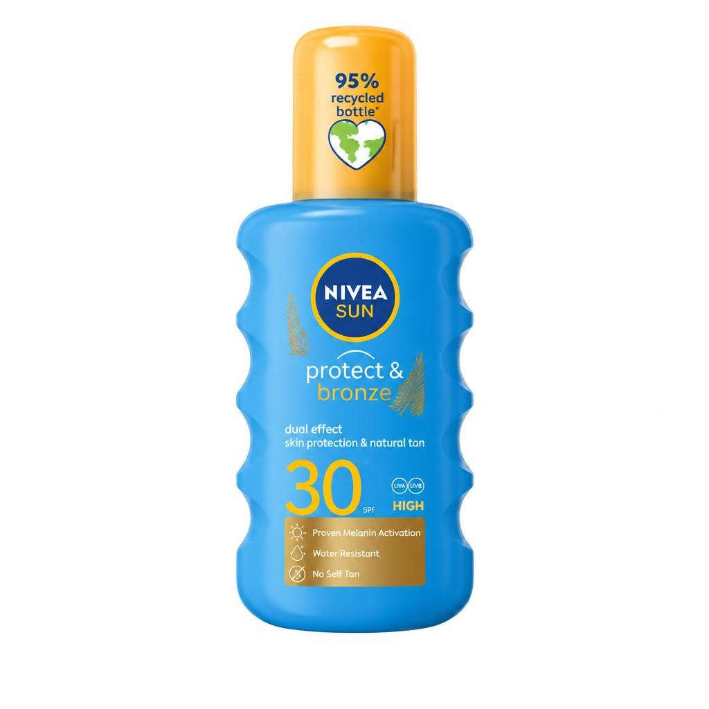 Nivea Sun Sprej za zaščito pred soncem za hitrejšo porjavitev 200 ml - Akcija v trgovini Lidl