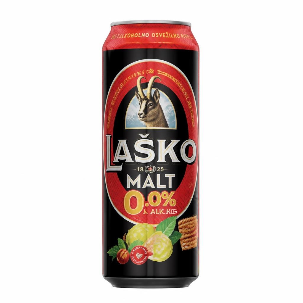 Pijača Laško Malt 0,5 l Akcija v trgovini Mercator