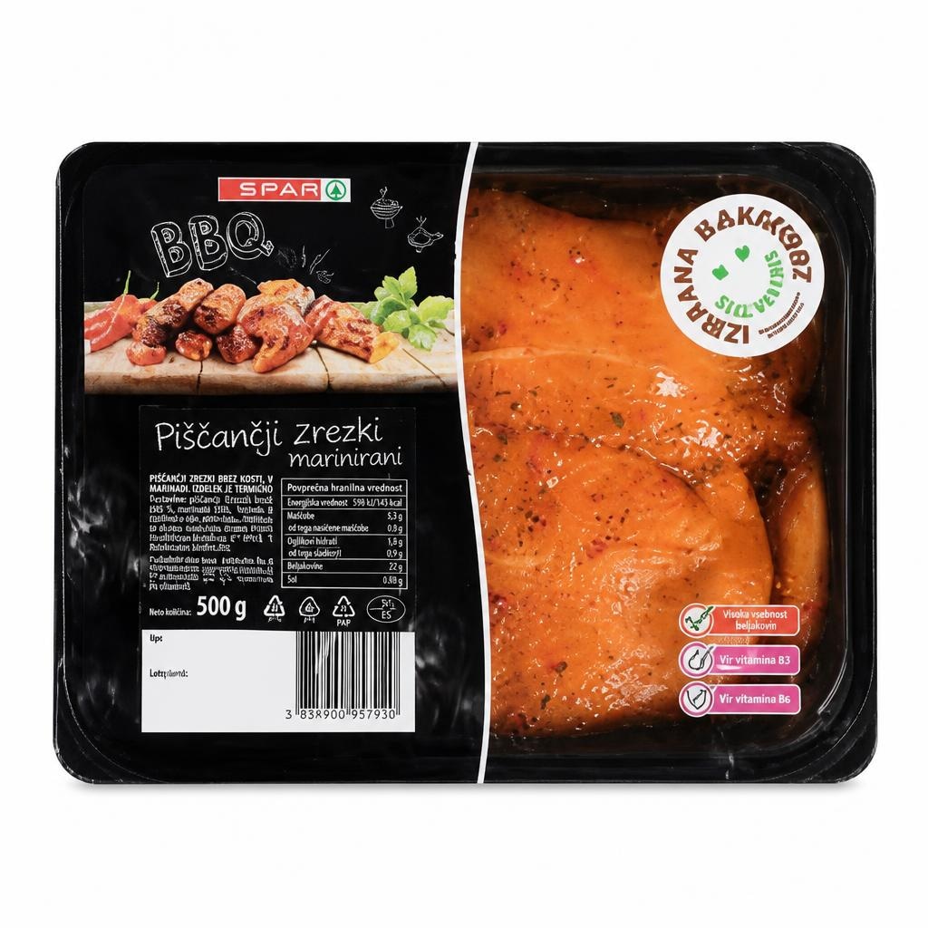 SPAR BBQ Piščančji zrezki IK 500 g - Akcija v trgovini Spar