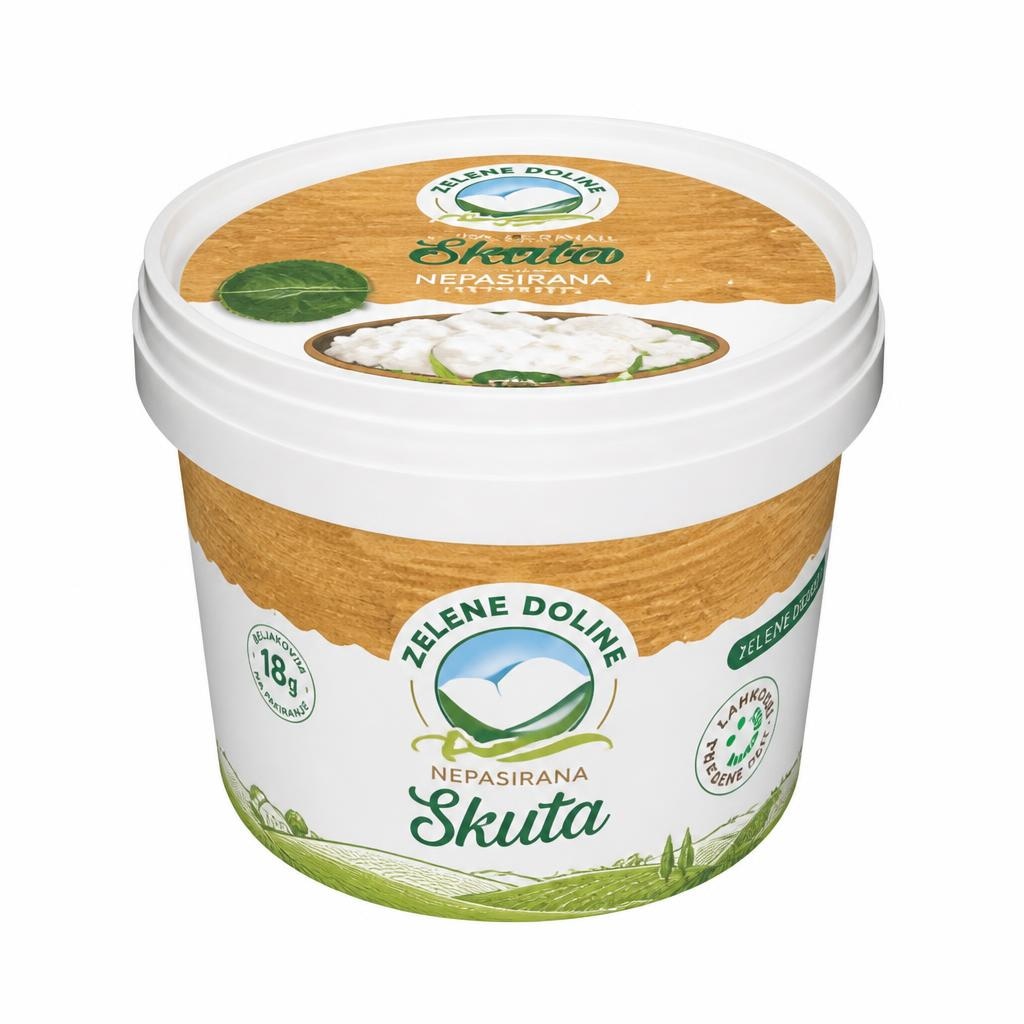 Nepasirana skuta Zelene doline IK 500 g Akcija v trgovini Tuš