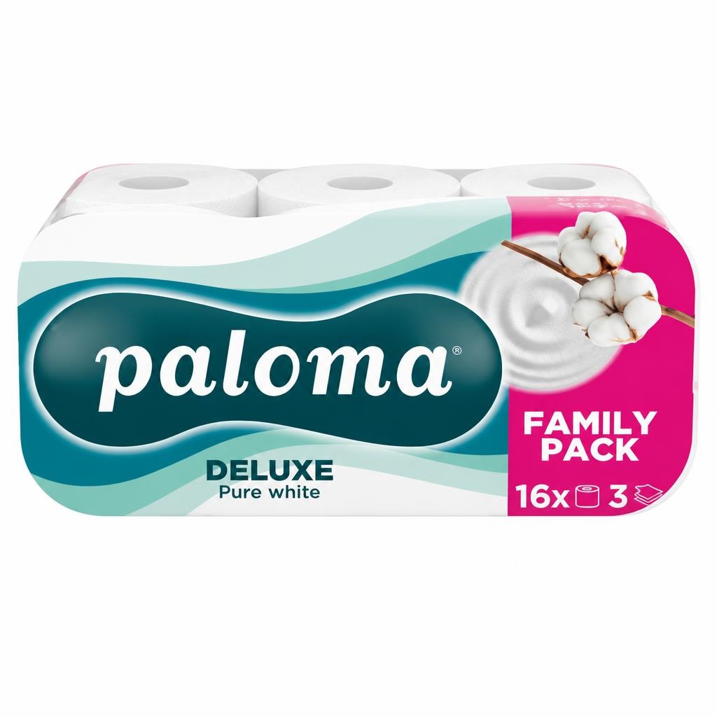 Toaletni papir Paloma Deluxe 16/1 - Akcija v trgovini Mercator