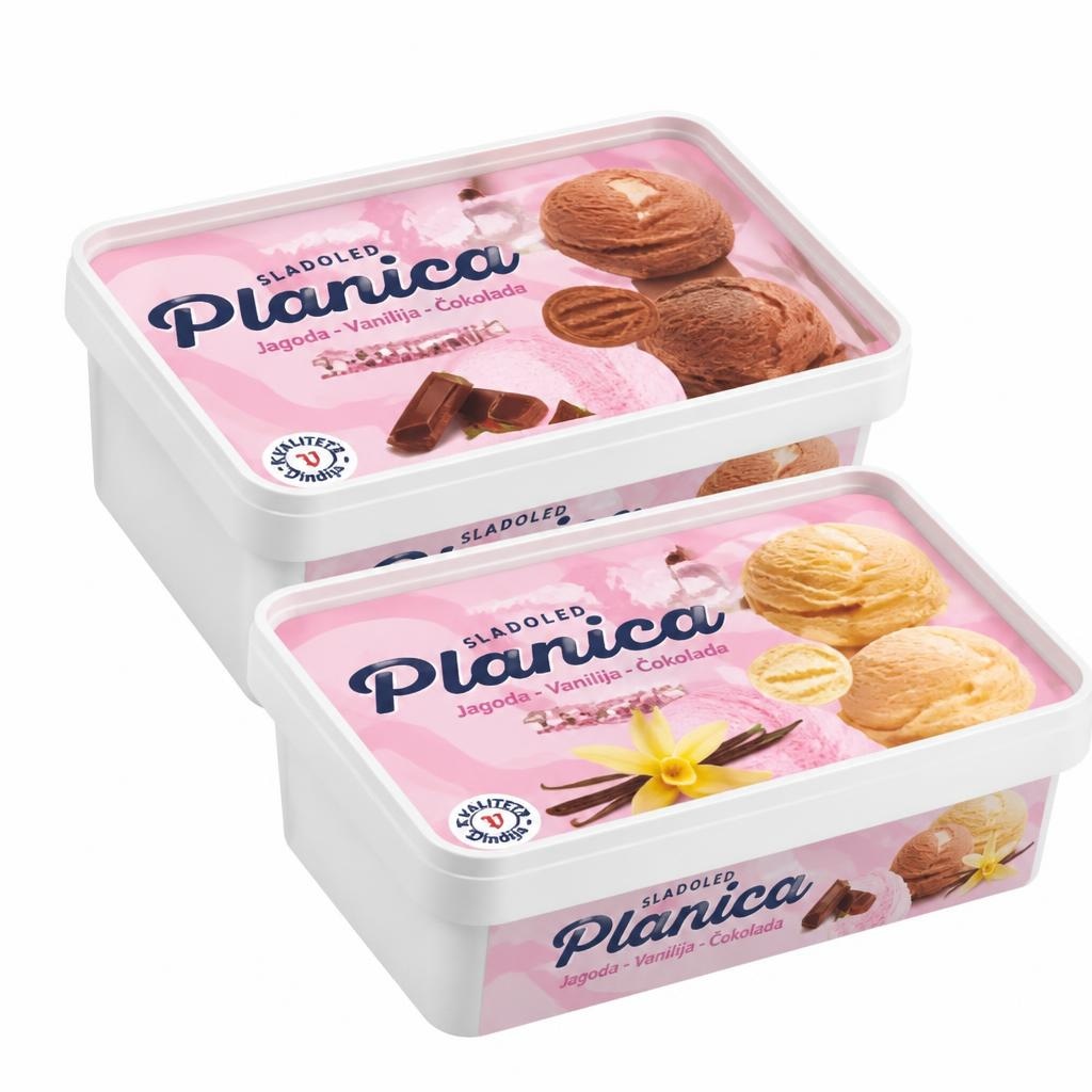 Sladoled Planica IK 1 l Akcija v trgovini Tuš