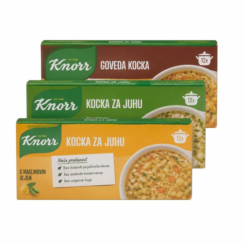 Kocke za juho Knorr 120 g Akcija v trgovini Tuš