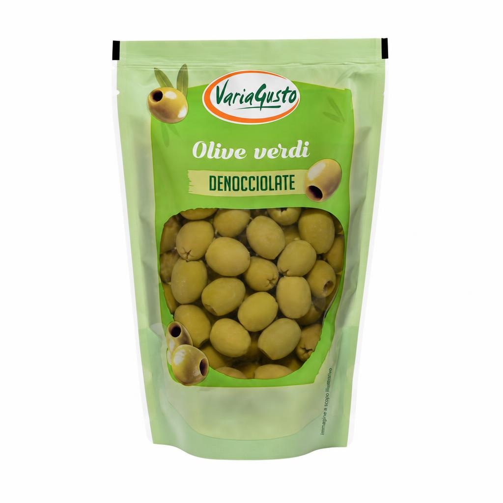 Zelene olive brez koščic v vrečki 350 g VariaGusto - Akcija v trgovini Eurospin