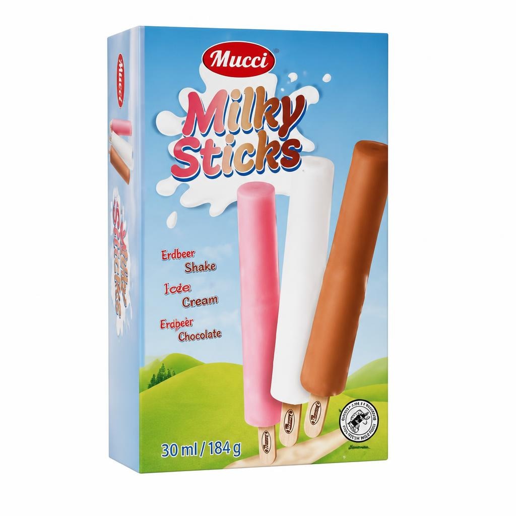 Mucci Mlečne sladoledne palčke 304 ml - Akcija v trgovini Hofer