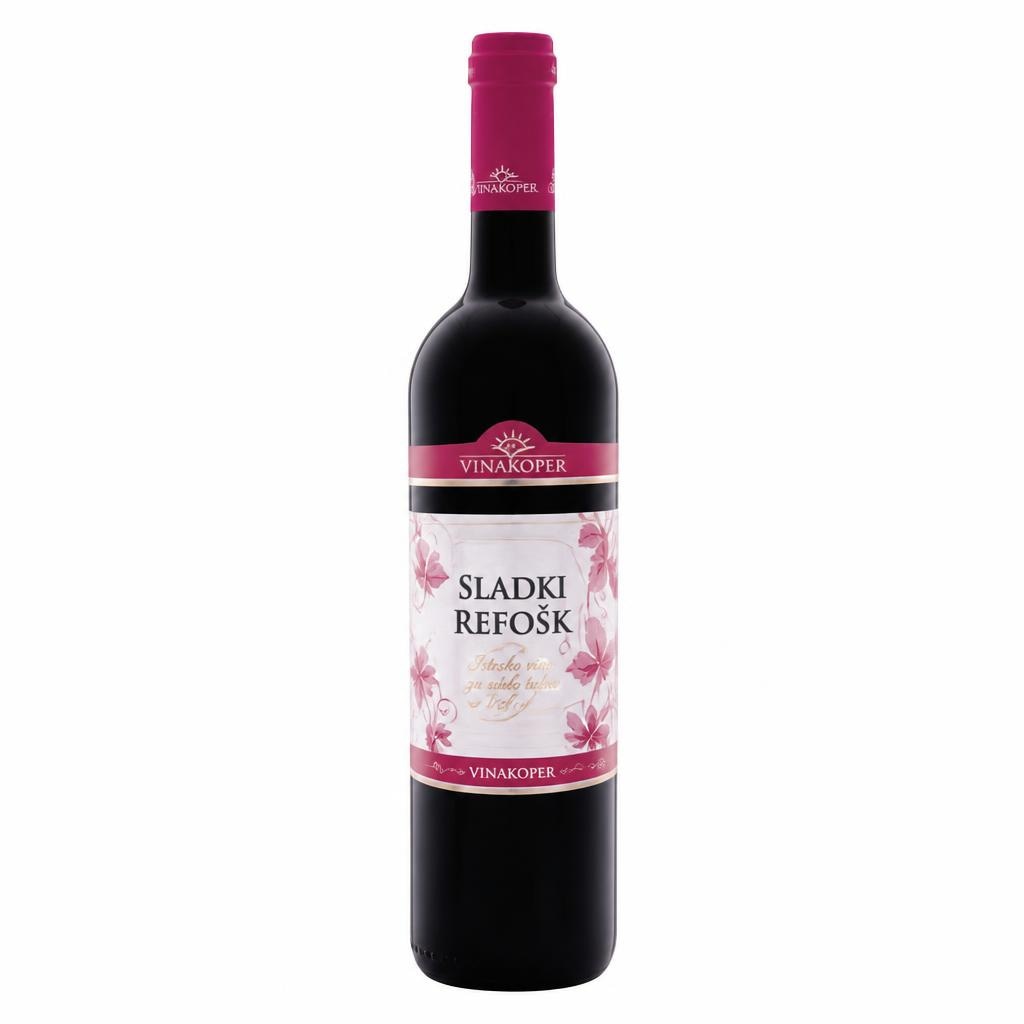 Kakovostno vino ZGP sladki Refošk Vinakoper 0,75 l Akcija v trgovini E.Leclerc