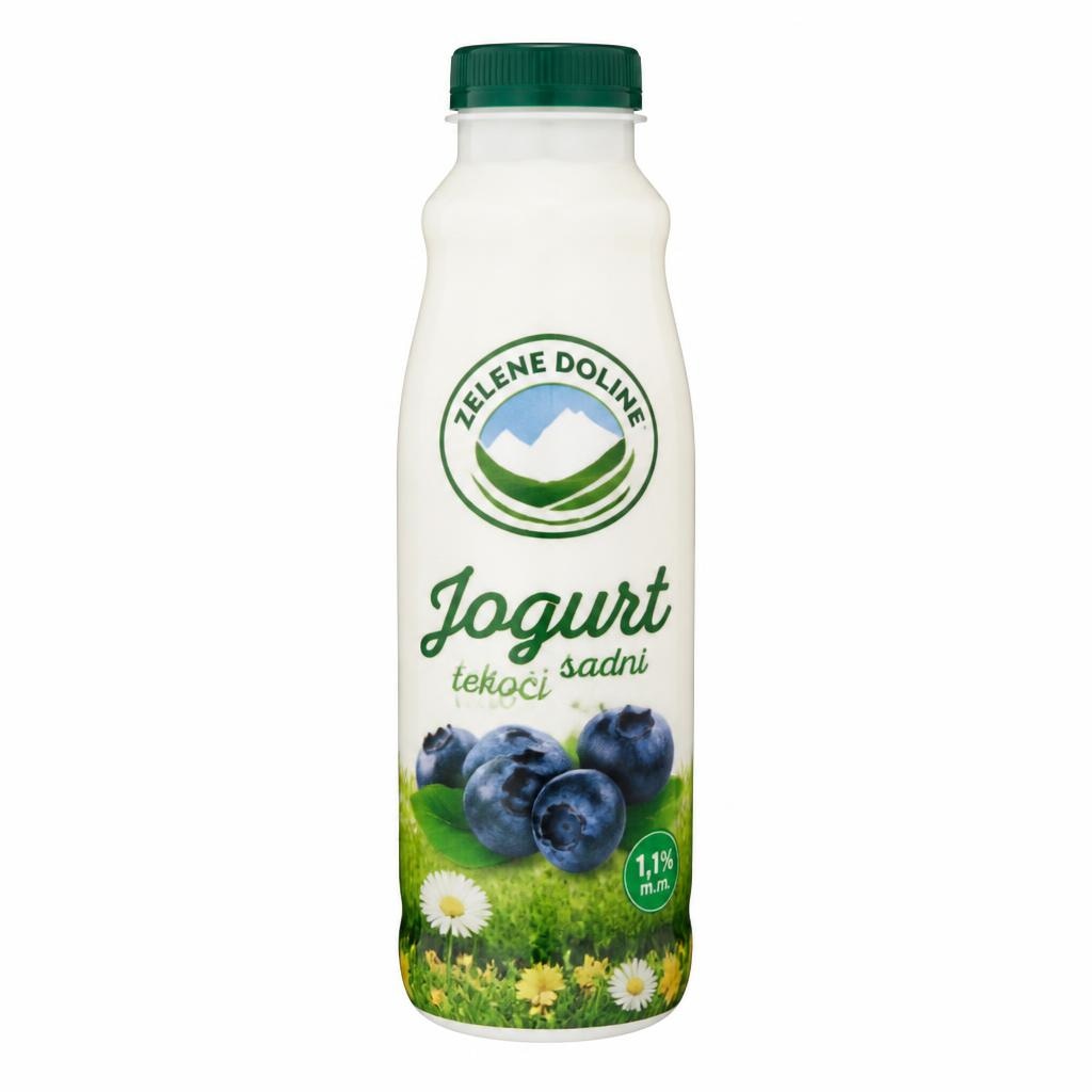 Zelene Doline tekoči sadni jogurt 500 g Akcija v trgovini E.Leclerc