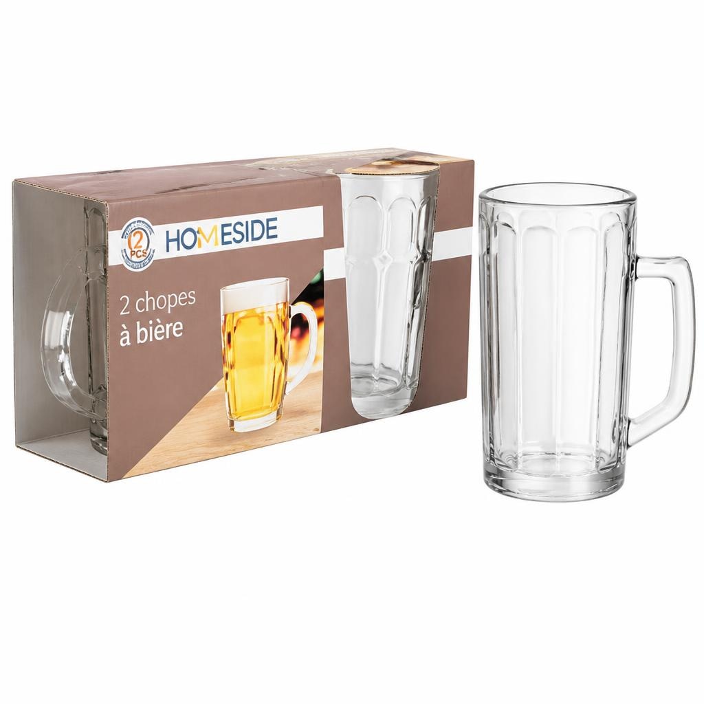 Set kozarcev za pivo Homeside 4/1, 570 ml Akcija v trgovini E.Leclerc