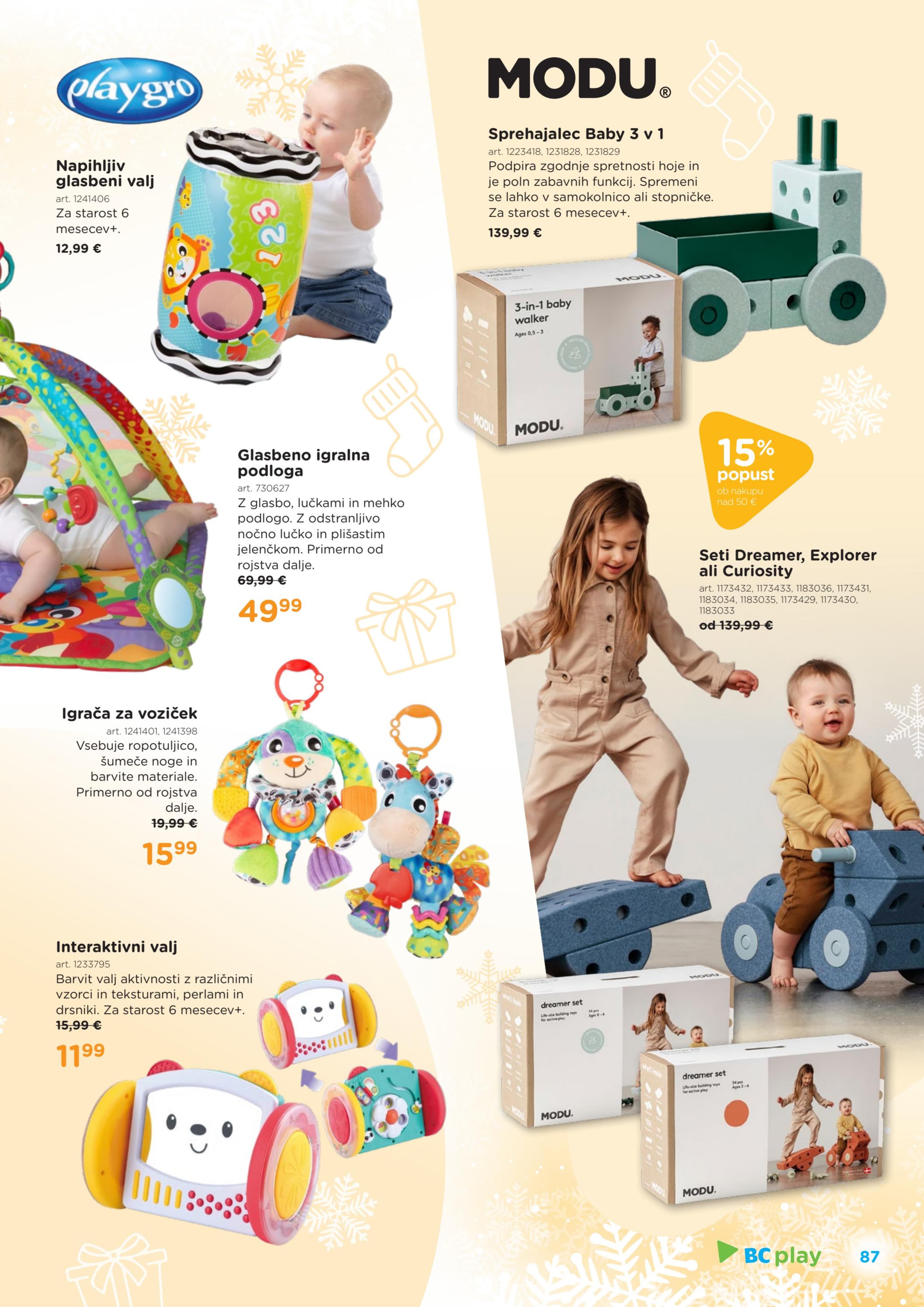 Stran 87. Baby Center kataloga - Akcije od 13.11. do 06.01.2026.