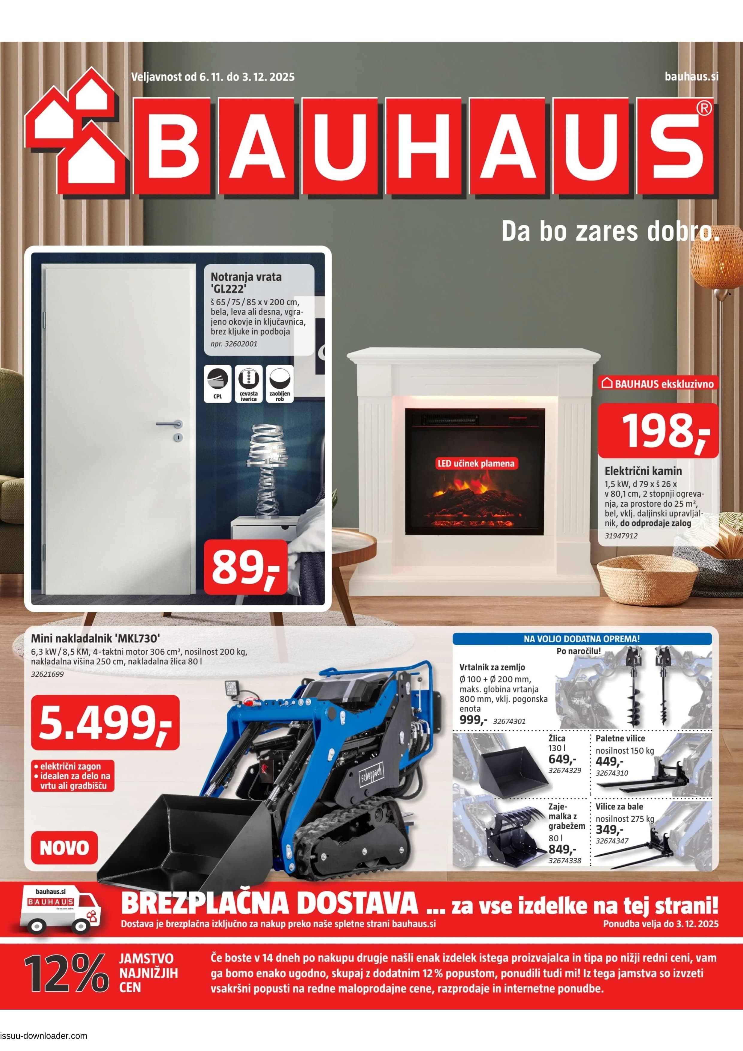 Stran 1. Bauhaus kataloga - Akcije od 06.11. do 03.12.2025.
