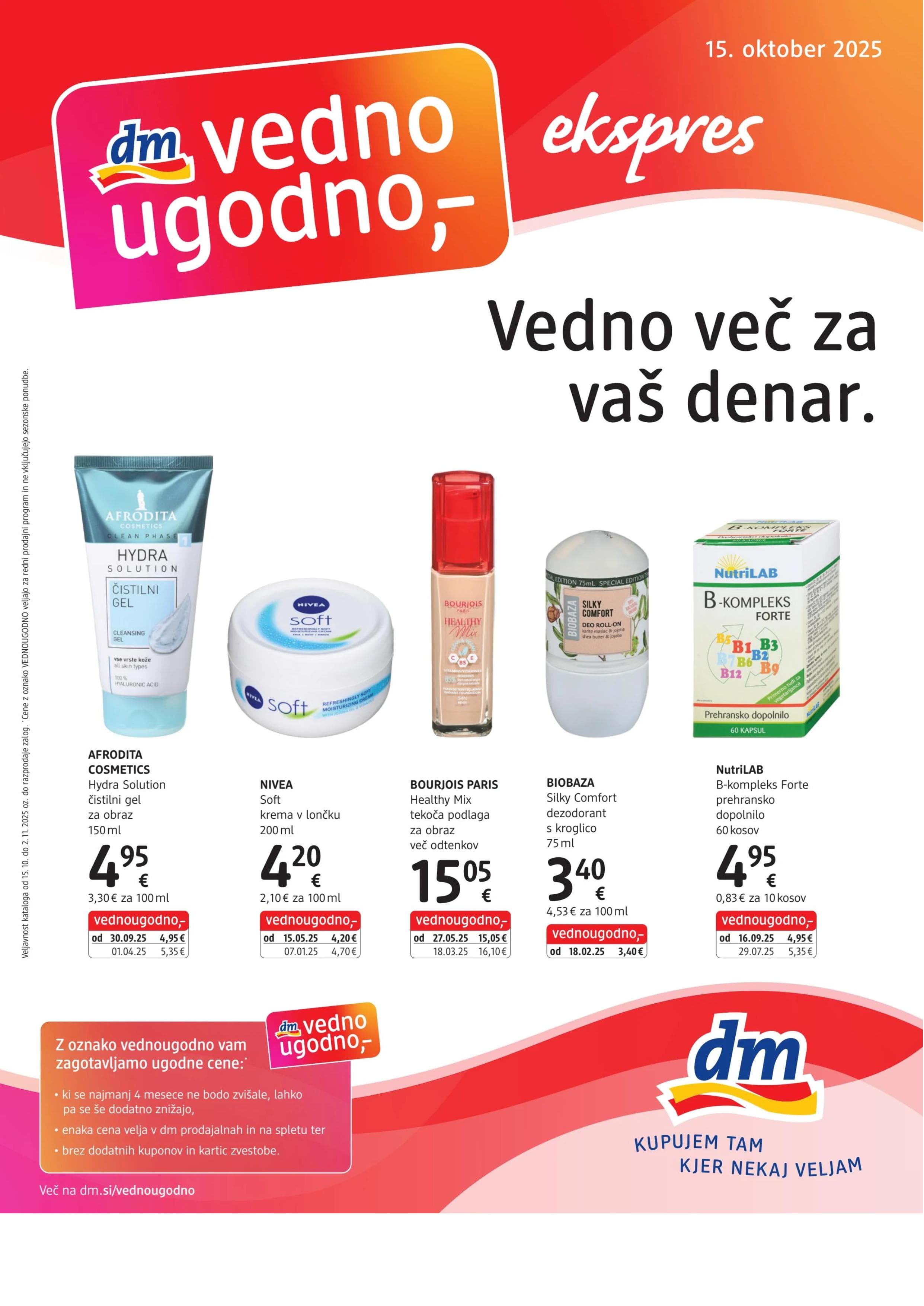 Stran 1. Dm kataloga - Akcije od 15.10. do 02.11.2025.