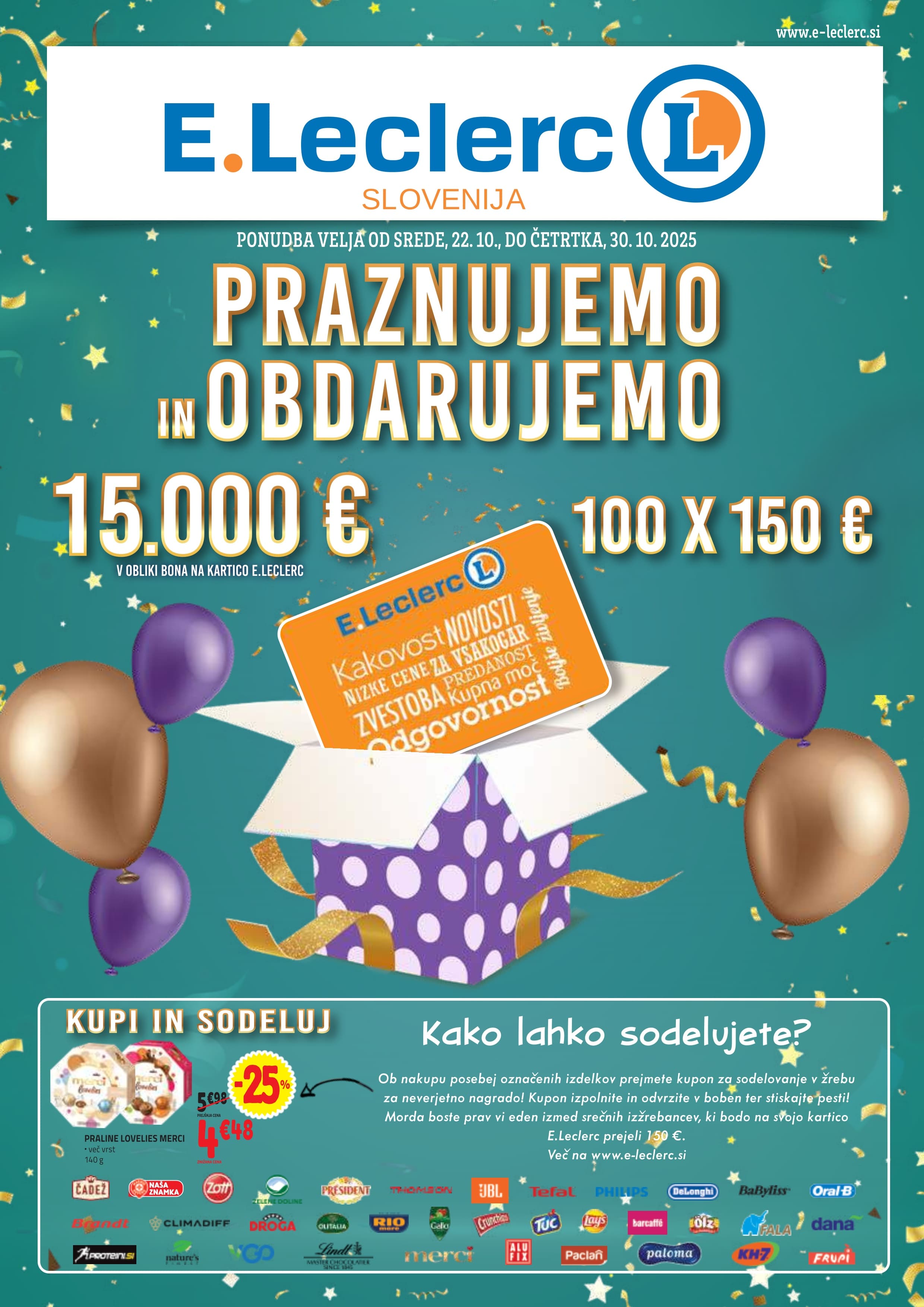 Stran 1. E.Leclerc kataloga - Akcije od 22.10. do 30.10.2025.