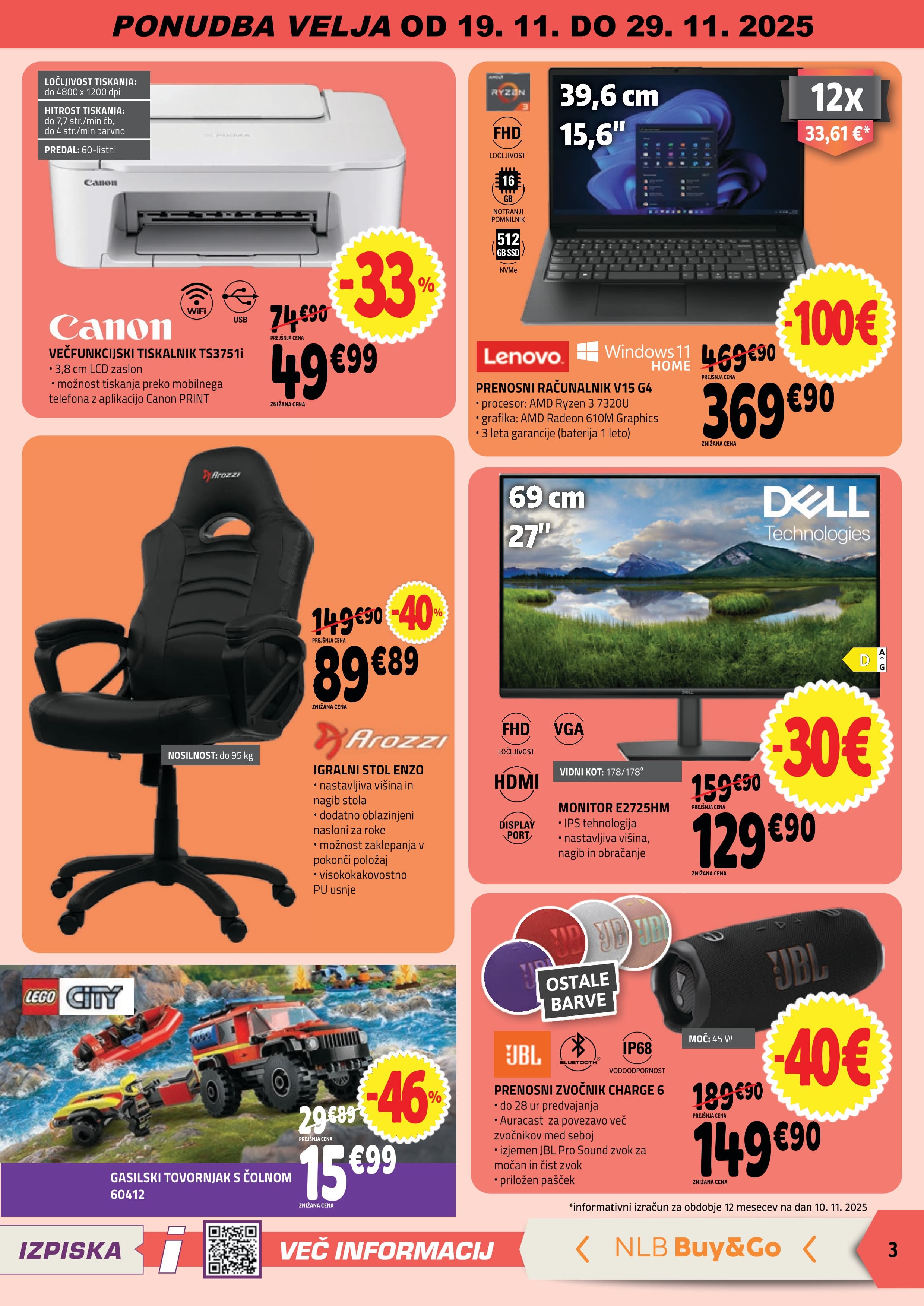 Stran 3. E.Leclerc kataloga - Akcije od 19.11. do 29.11.2025.