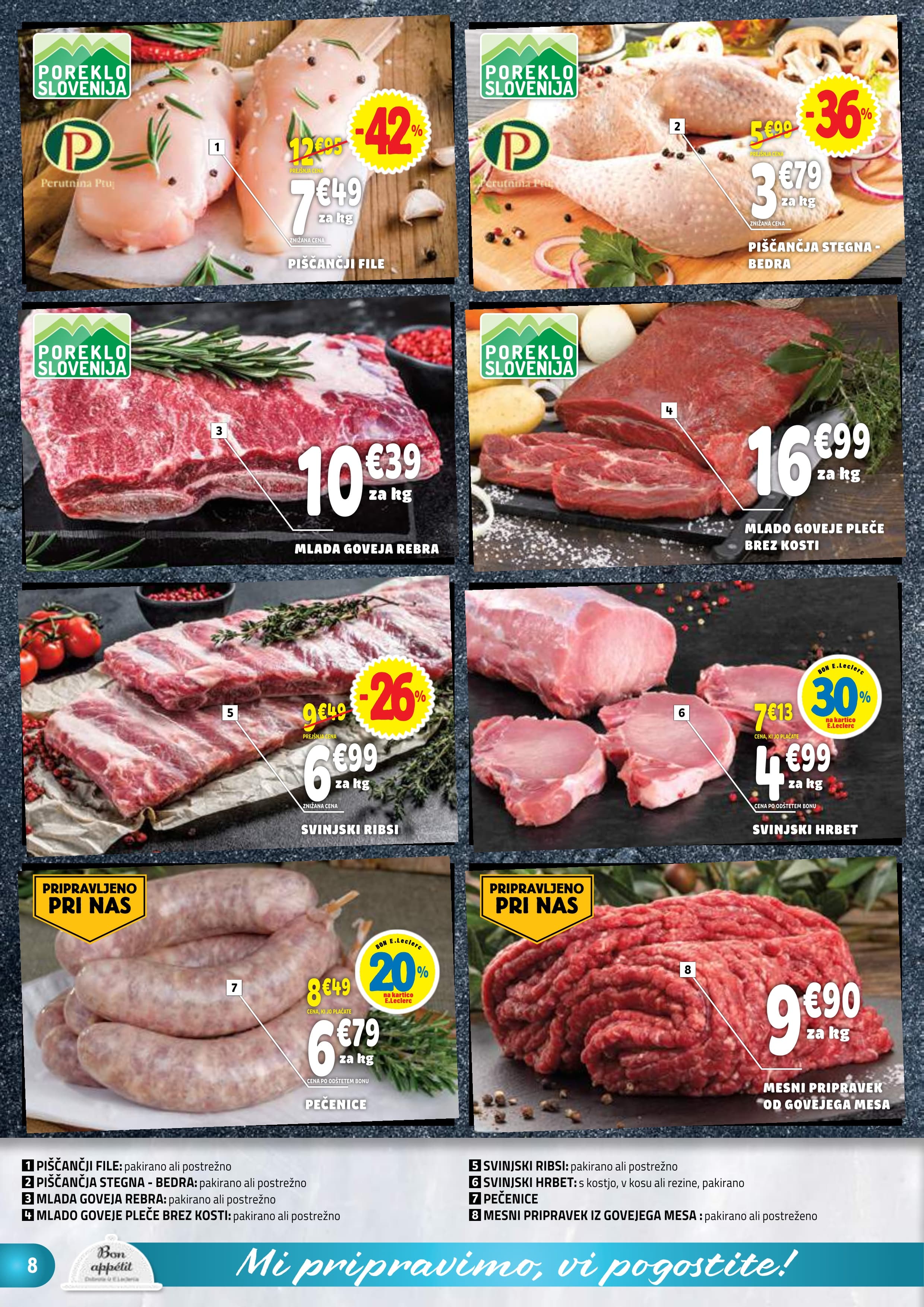 Stran 8. E.Leclerc kataloga - Akcije od 19.11. do 29.11.2025.