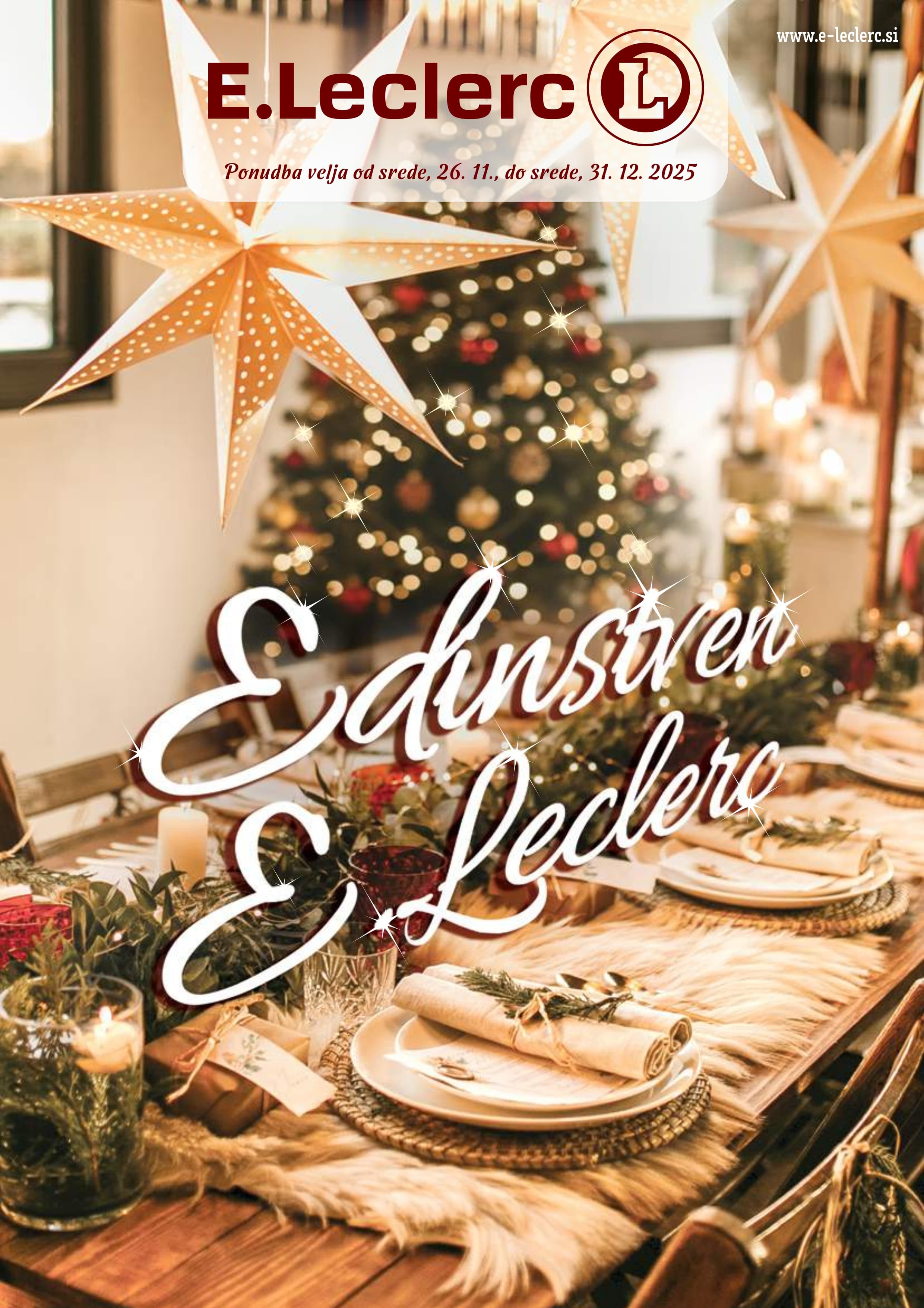 Stran 1. E.Leclerc kataloga - Akcije od 26.11. do 31.12.2025.