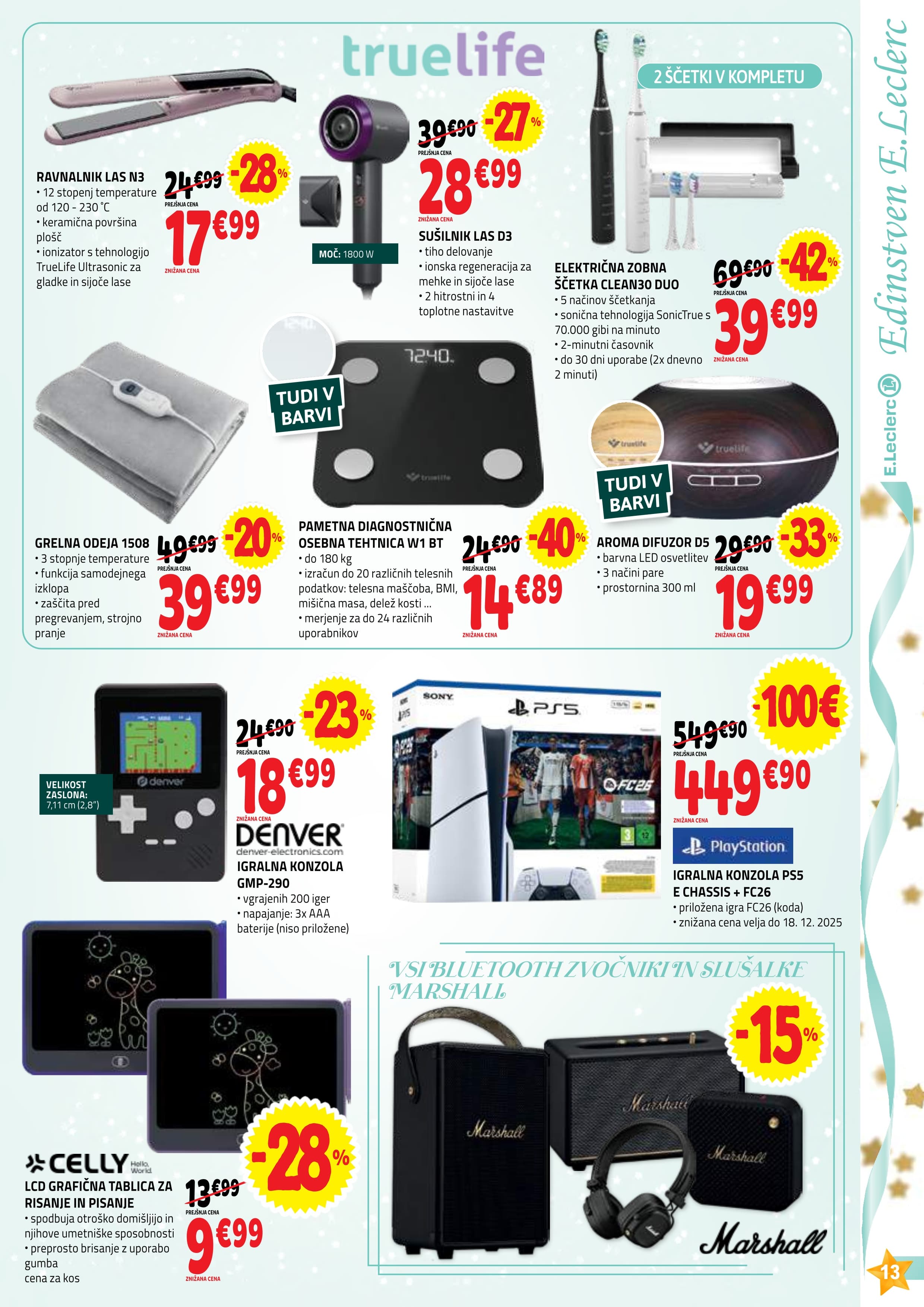 Stran 13. E.Leclerc kataloga - Akcije od 26.11. do 31.12.2025.
