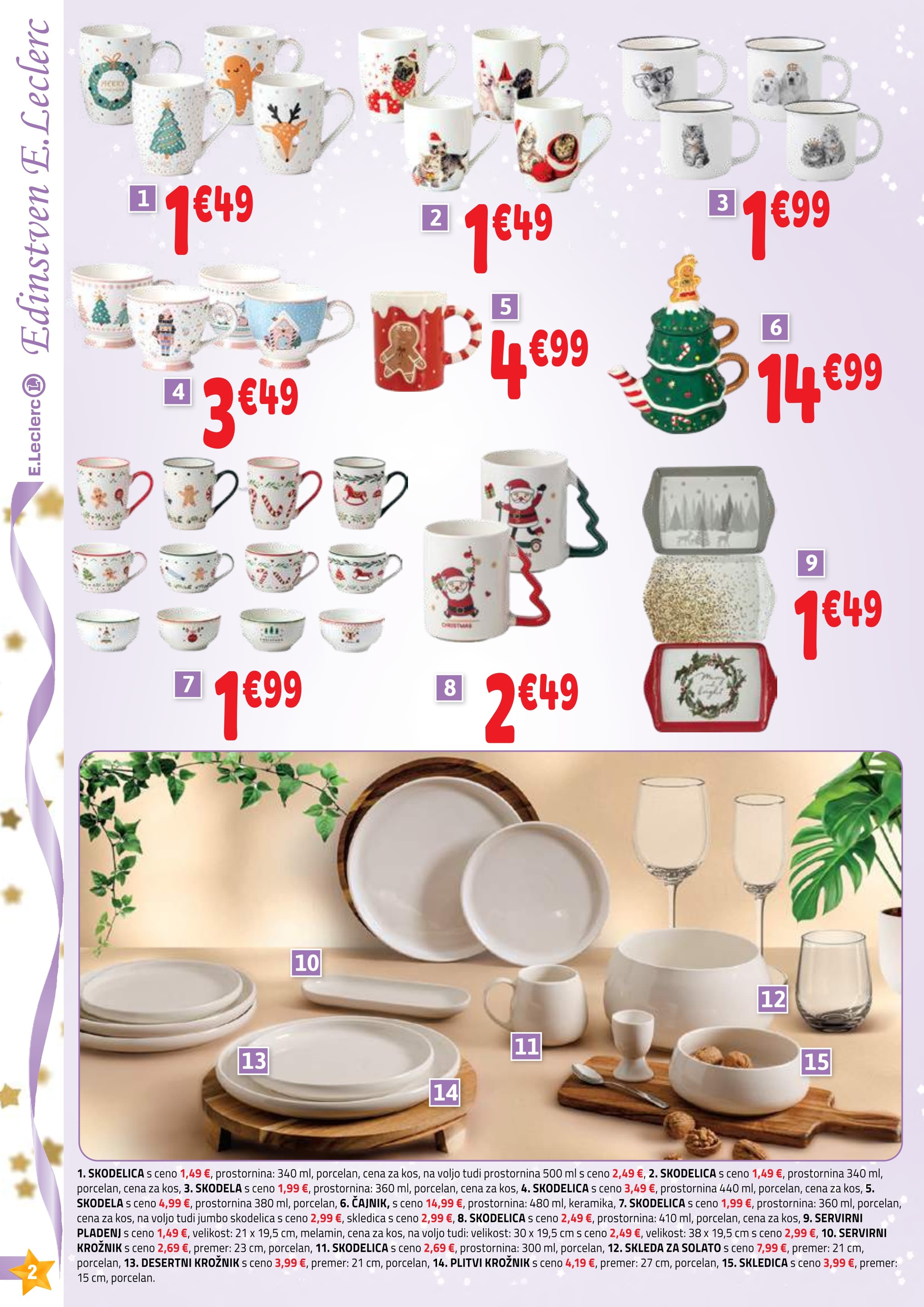 Stran 2. E.Leclerc kataloga - Akcije od 26.11. do 31.12.2025.