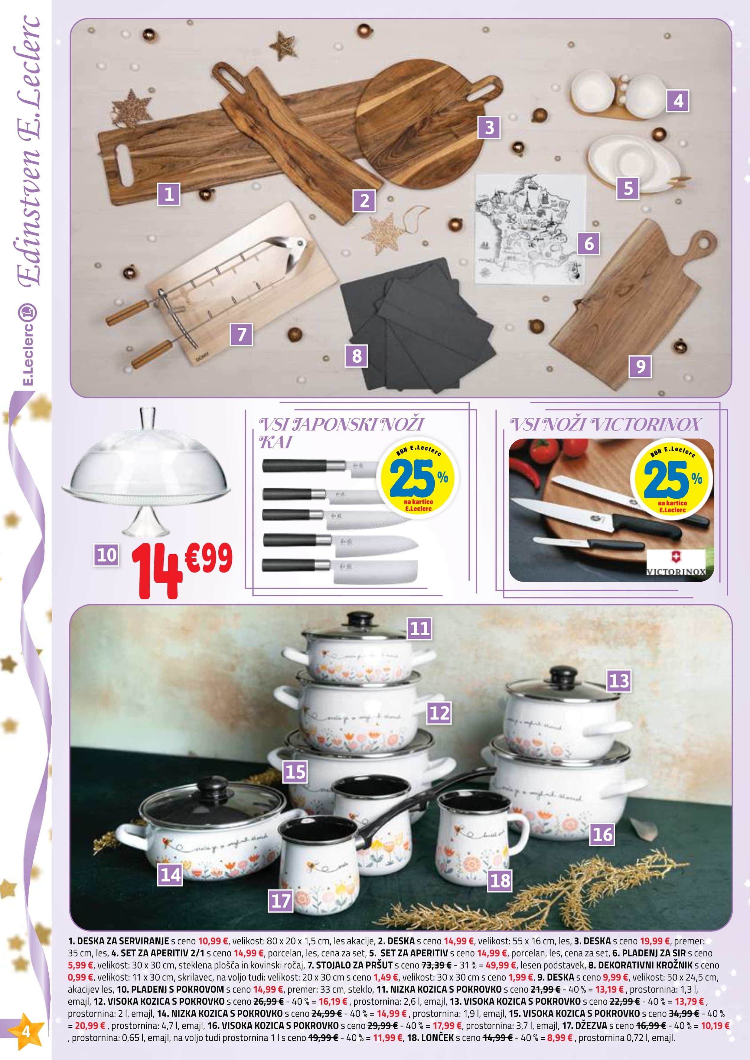 Stran 4. E.Leclerc kataloga - Akcije od 26.11. do 31.12.2025.