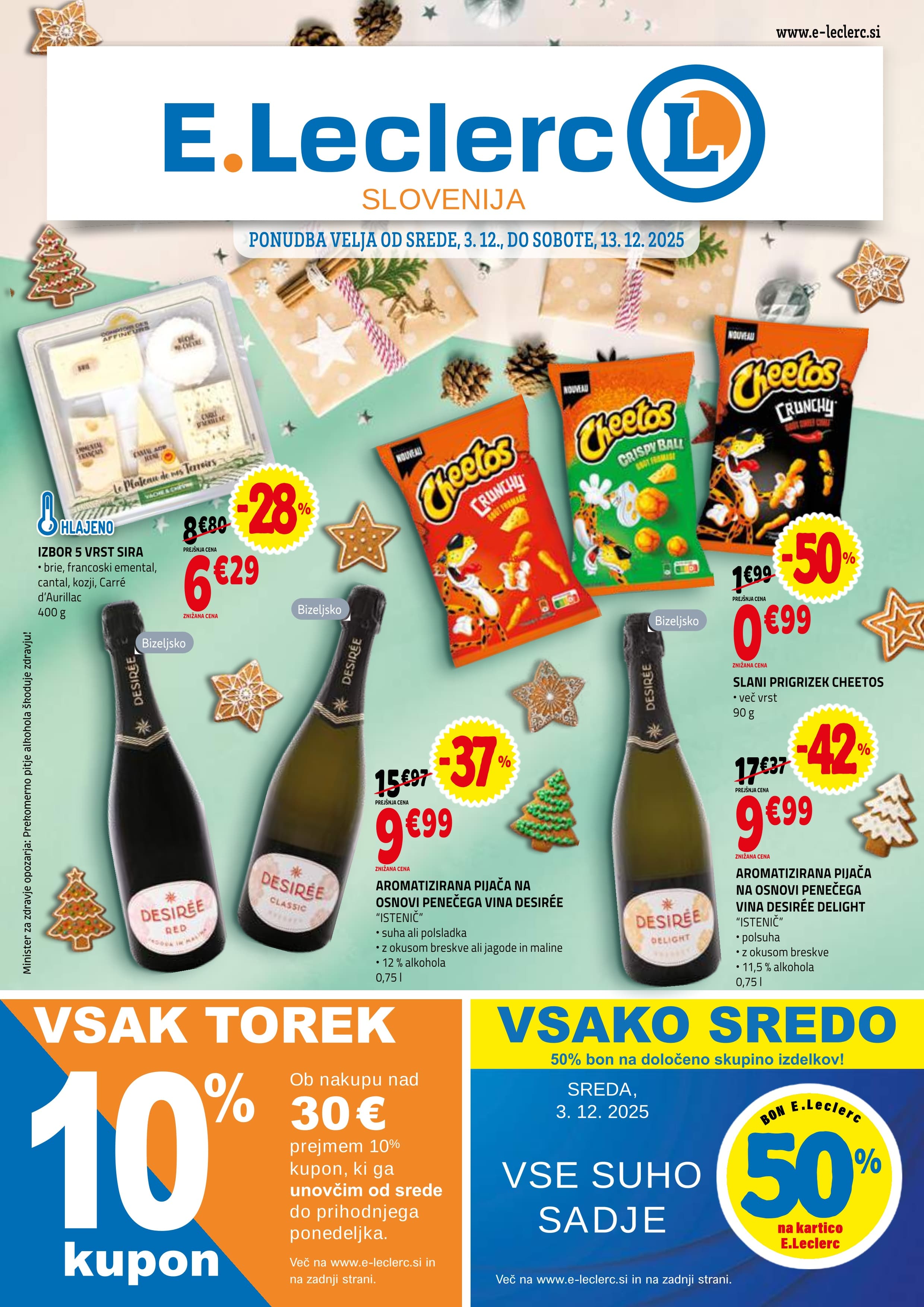 Stran 1. E.Leclerc kataloga - Akcije od 03.12. do 13.12.2025.