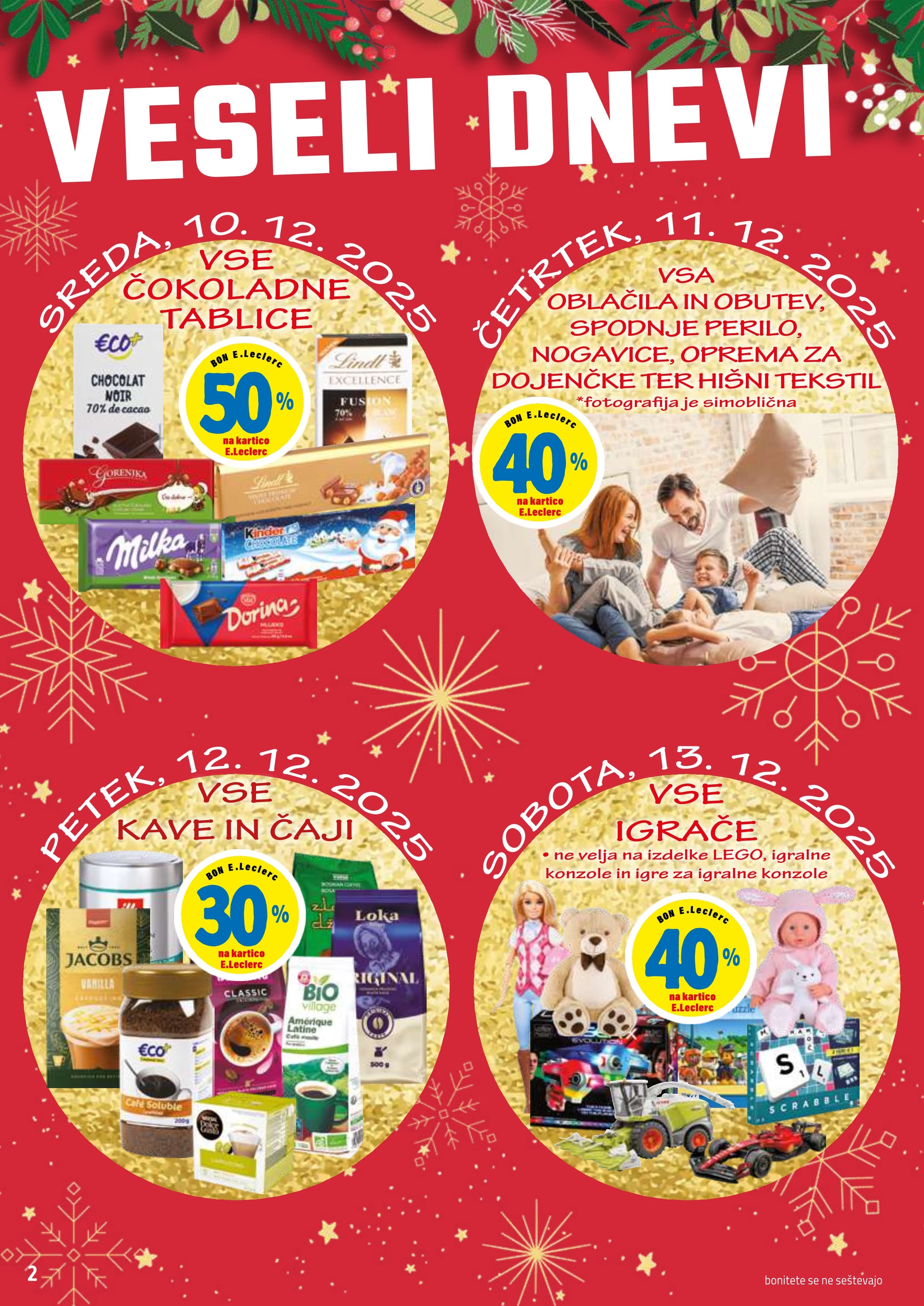 Stran 2. E.Leclerc kataloga - Akcije od 10.12. do 20.12.2025.