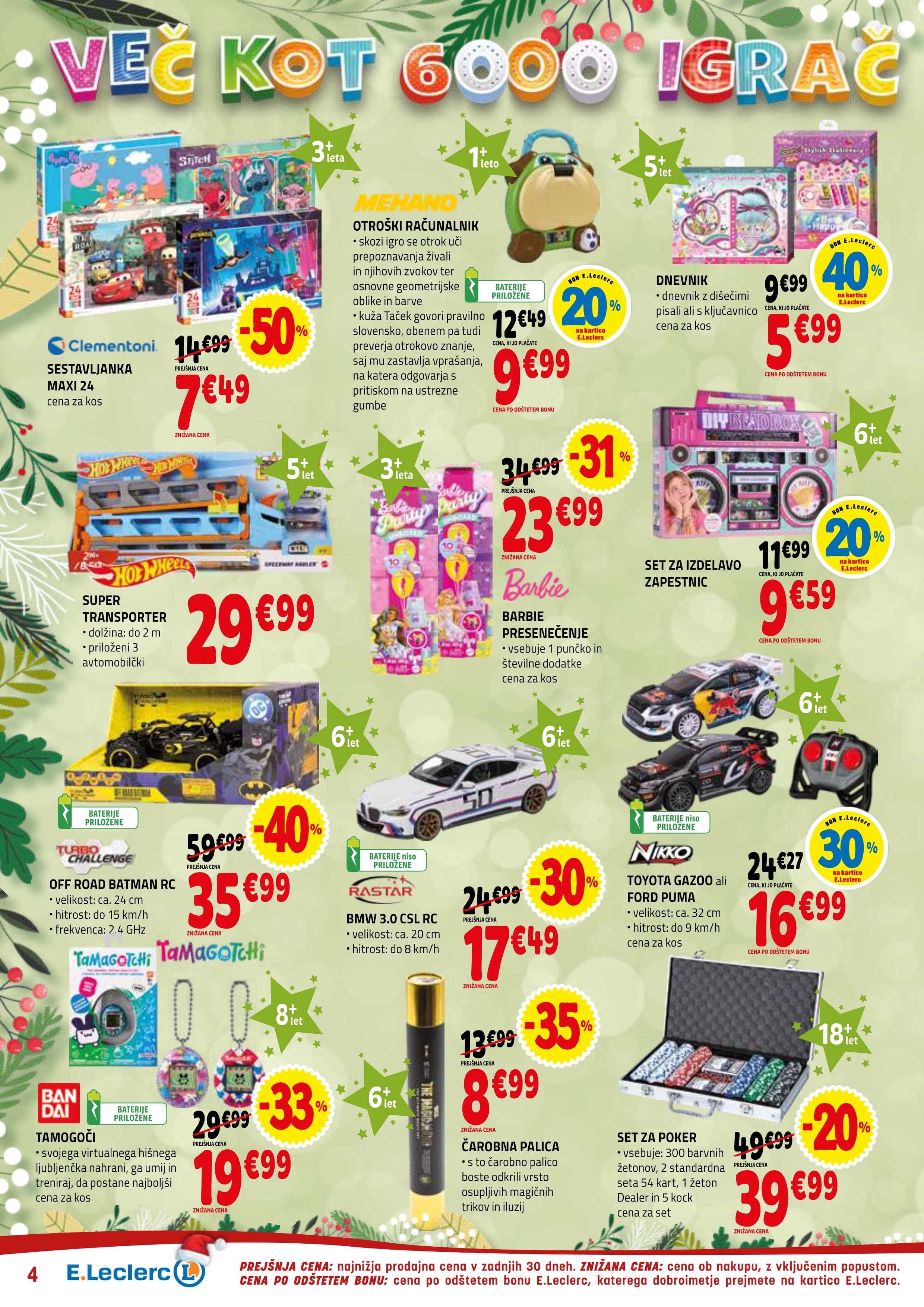 Stran 4. E.Leclerc kataloga - Akcije od 10.12. do 20.12.2025.