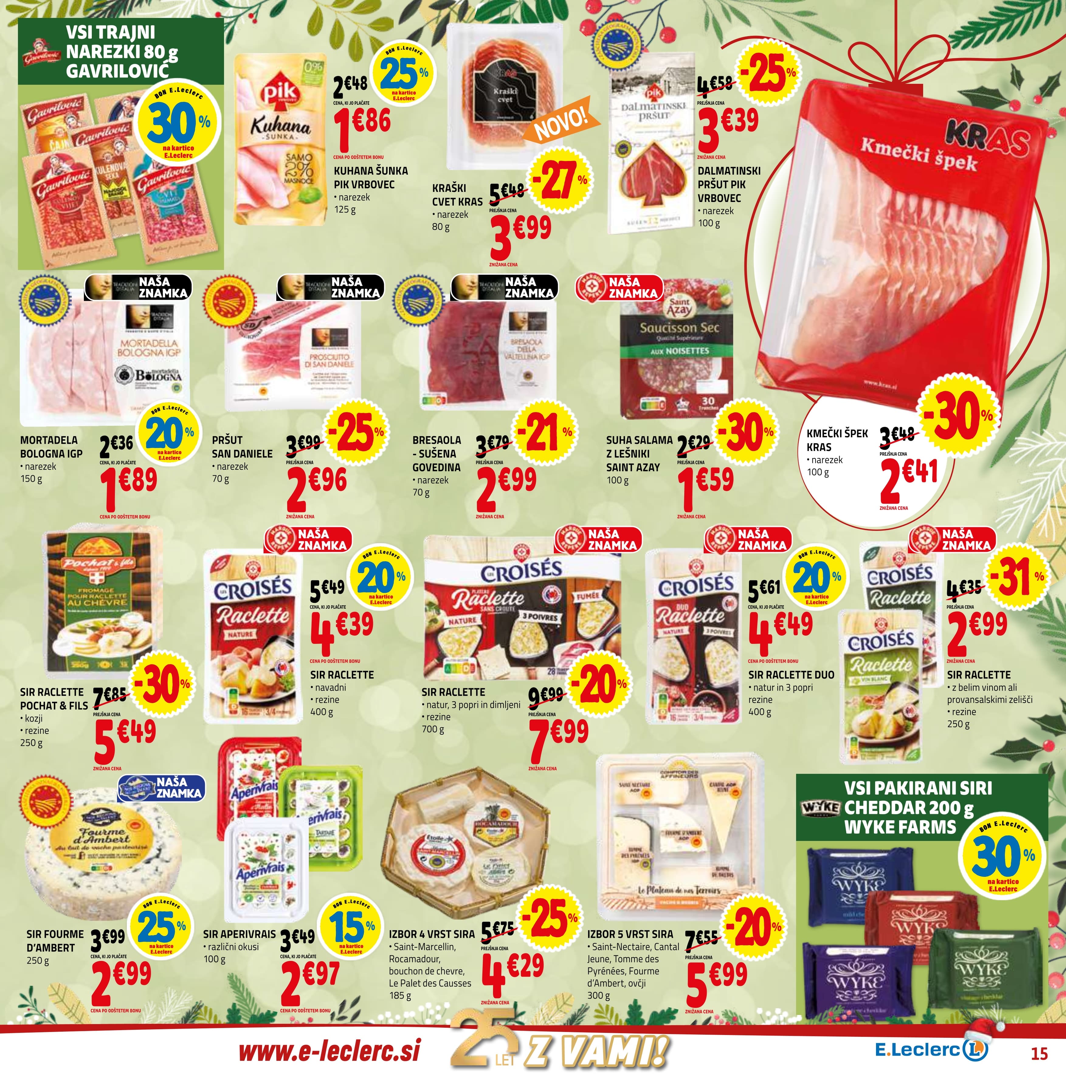 Stran 15. E.Leclerc kataloga - Akcije od 17.12. do 31.12.2025.