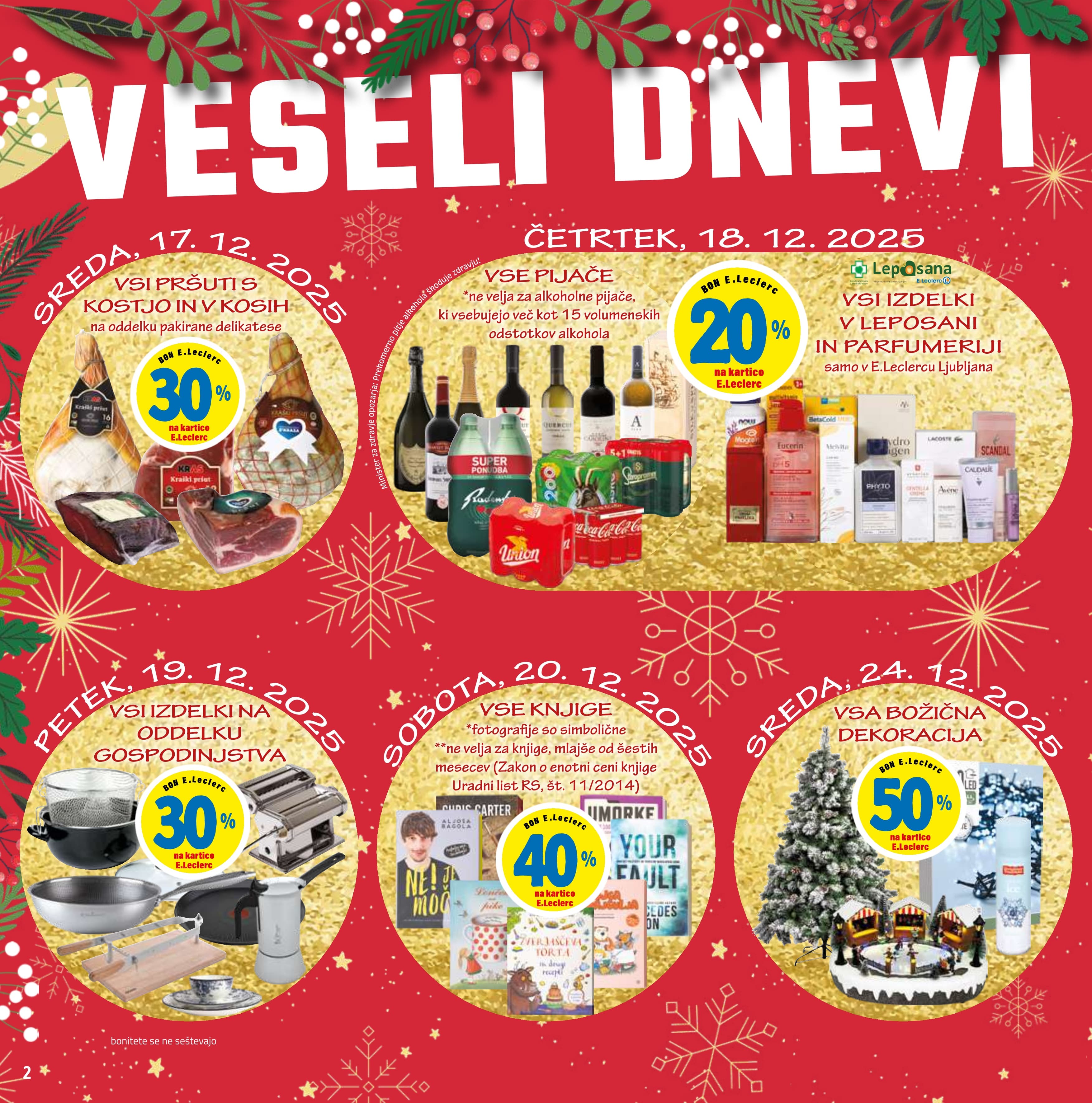 Stran 2. E.Leclerc kataloga - Akcije od 17.12. do 31.12.2025.