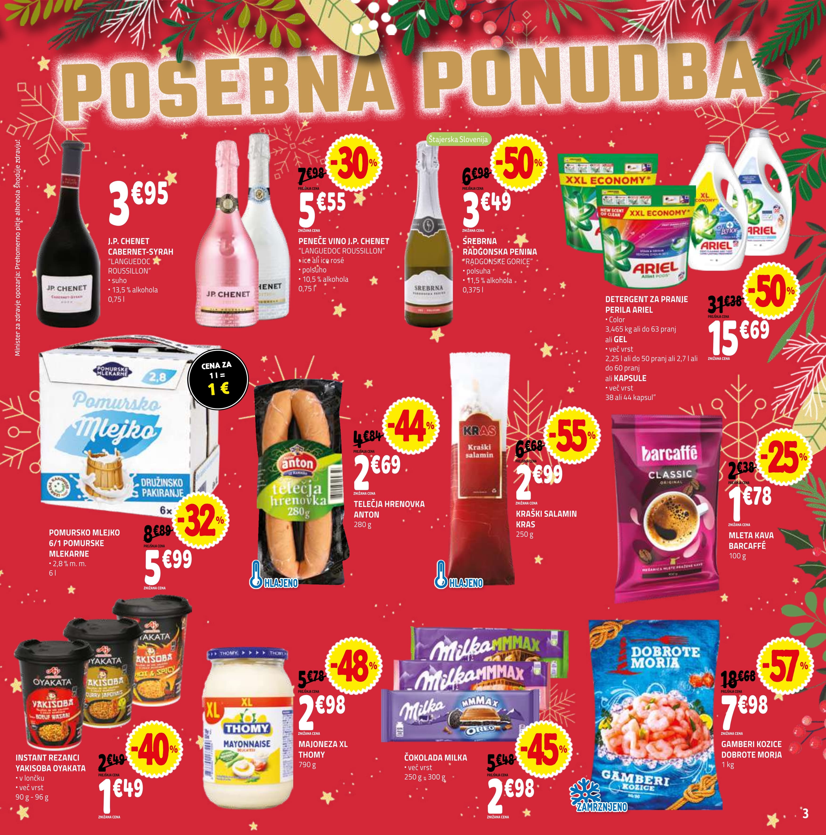 Stran 3. E.Leclerc kataloga - Akcije od 17.12. do 31.12.2025.