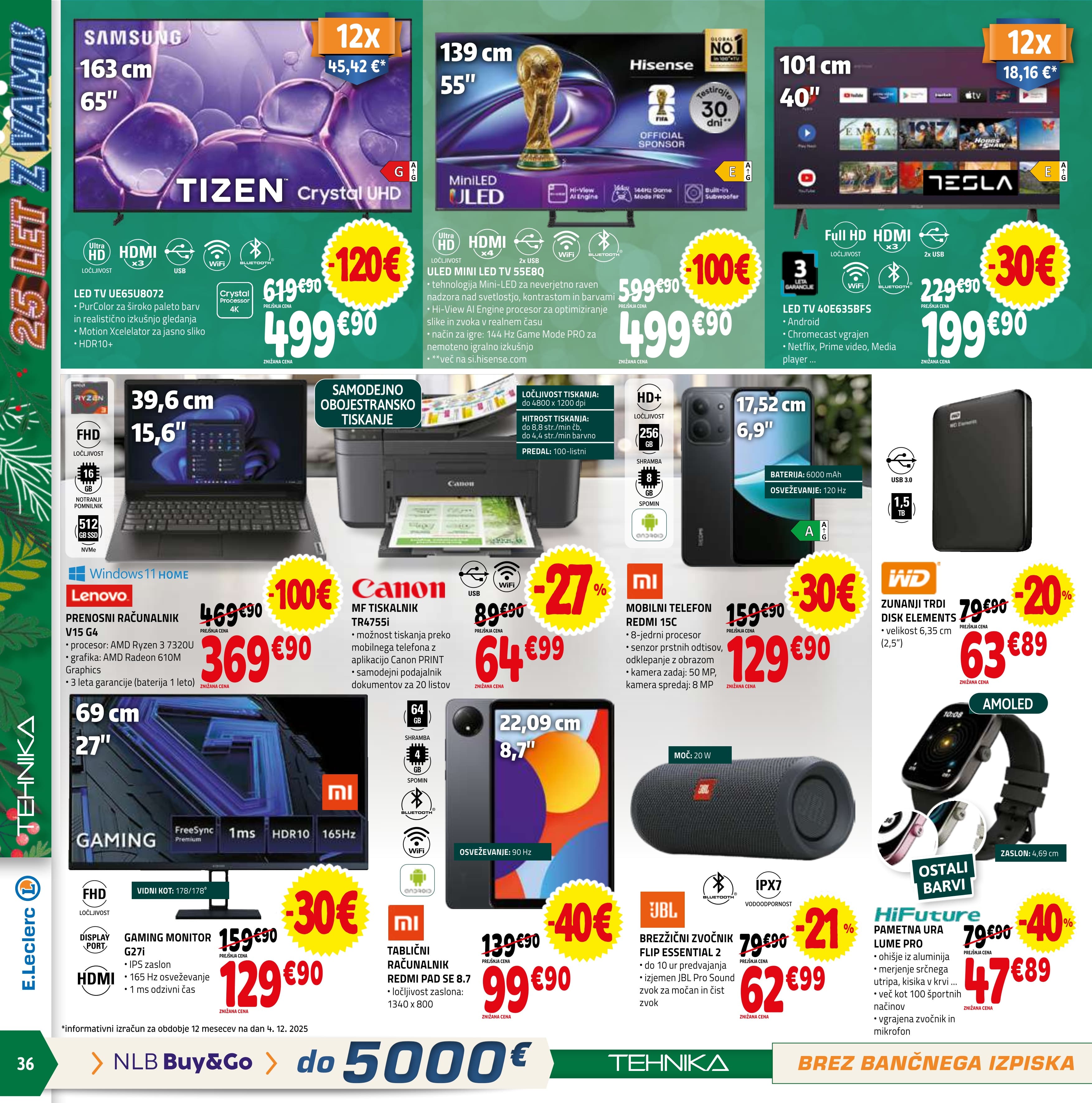 Stran 36. E.Leclerc kataloga - Akcije od 17.12. do 31.12.2025.