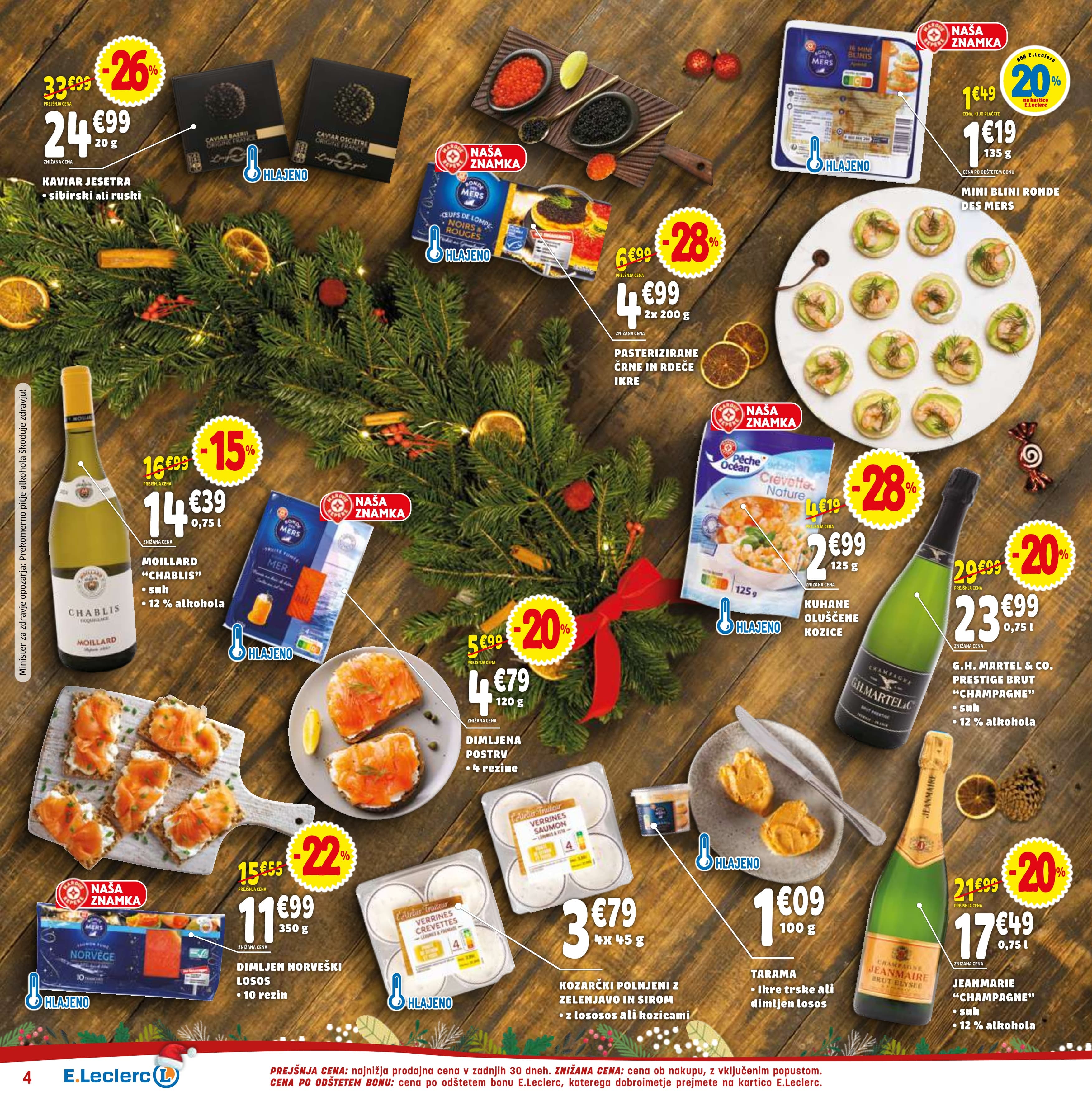 Stran 4. E.Leclerc kataloga - Akcije od 17.12. do 31.12.2025.