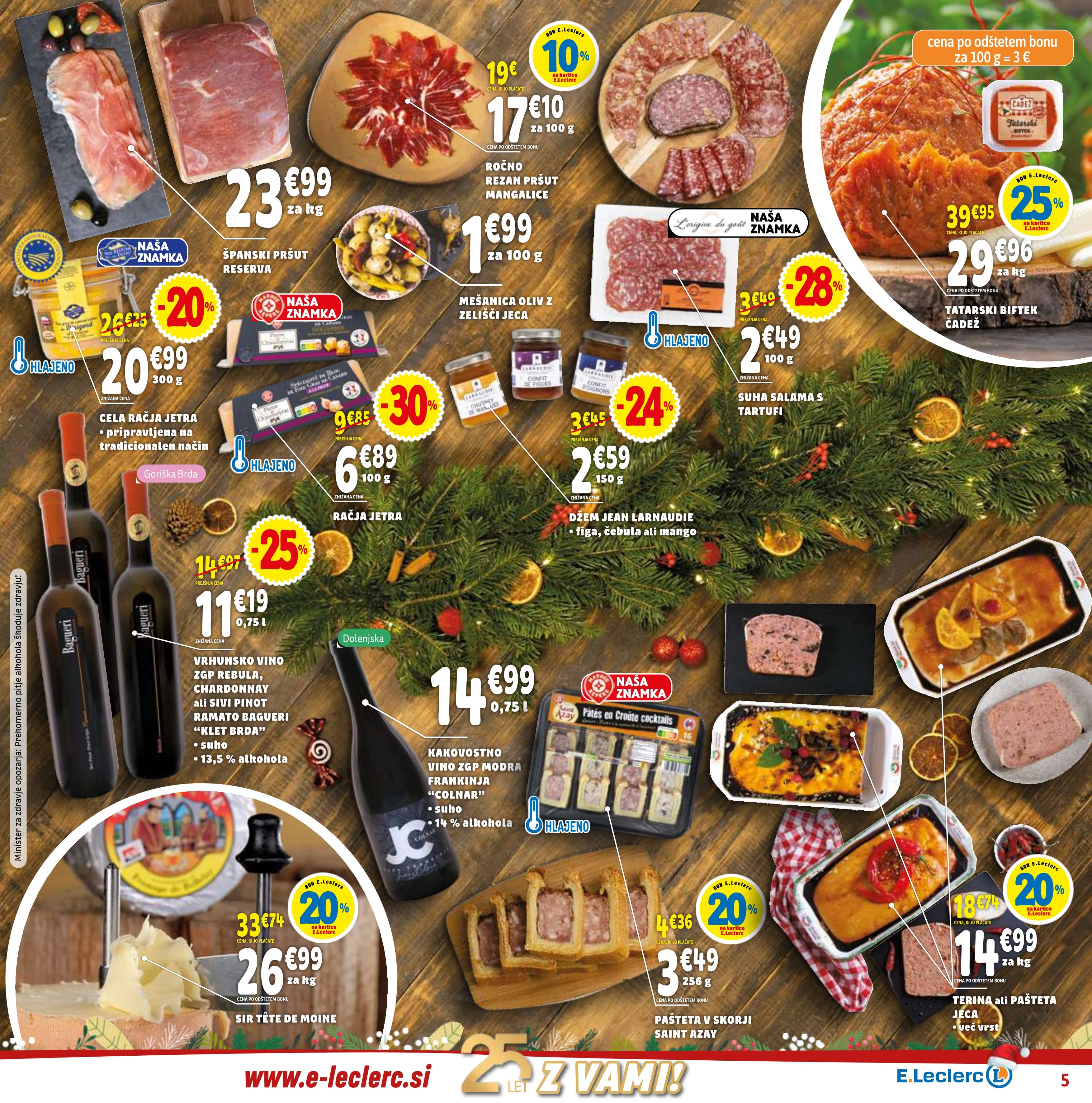 Stran 5. E.Leclerc kataloga - Akcije od 17.12. do 31.12.2025.