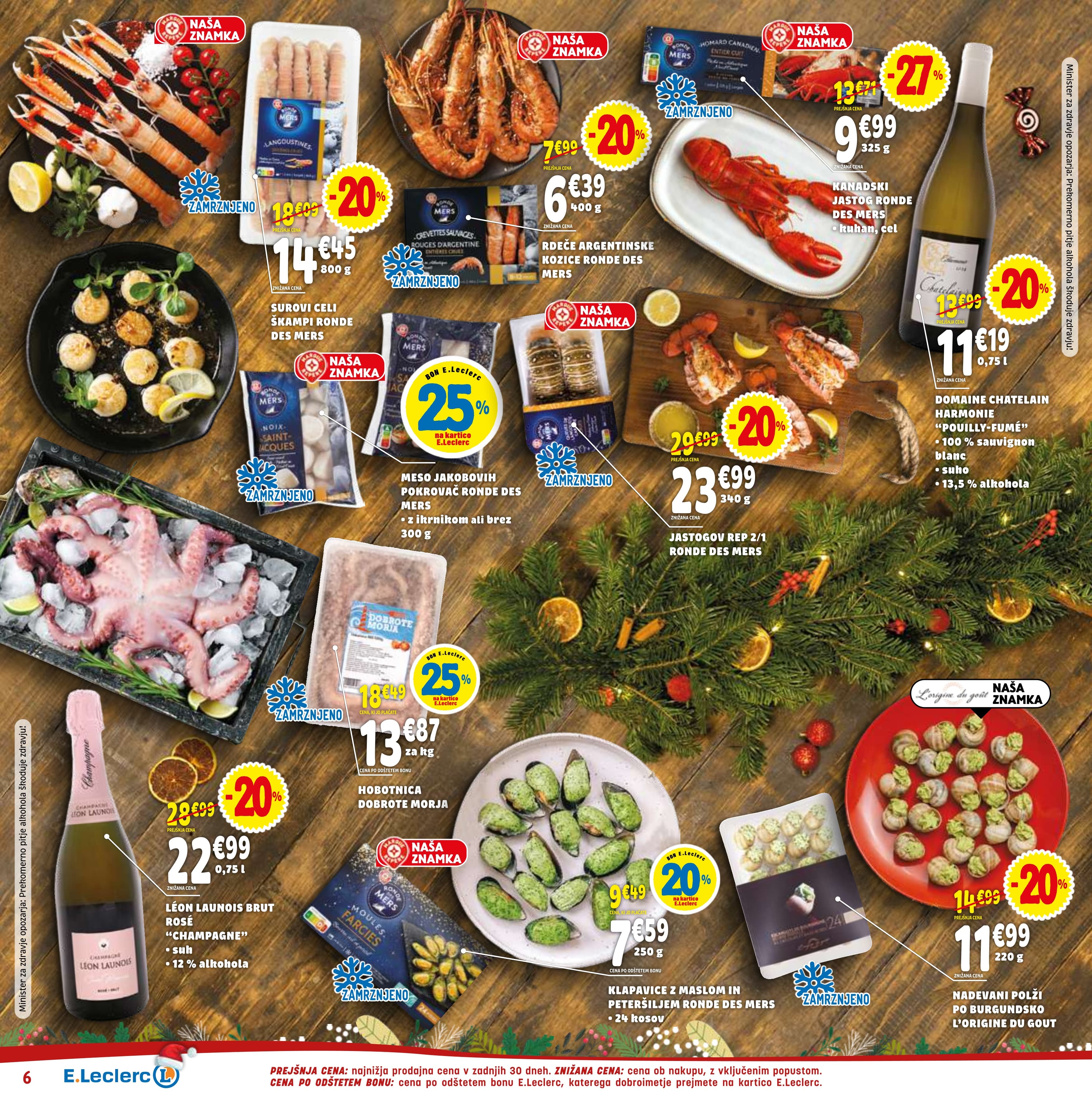 Stran 6. E.Leclerc kataloga - Akcije od 17.12. do 31.12.2025.