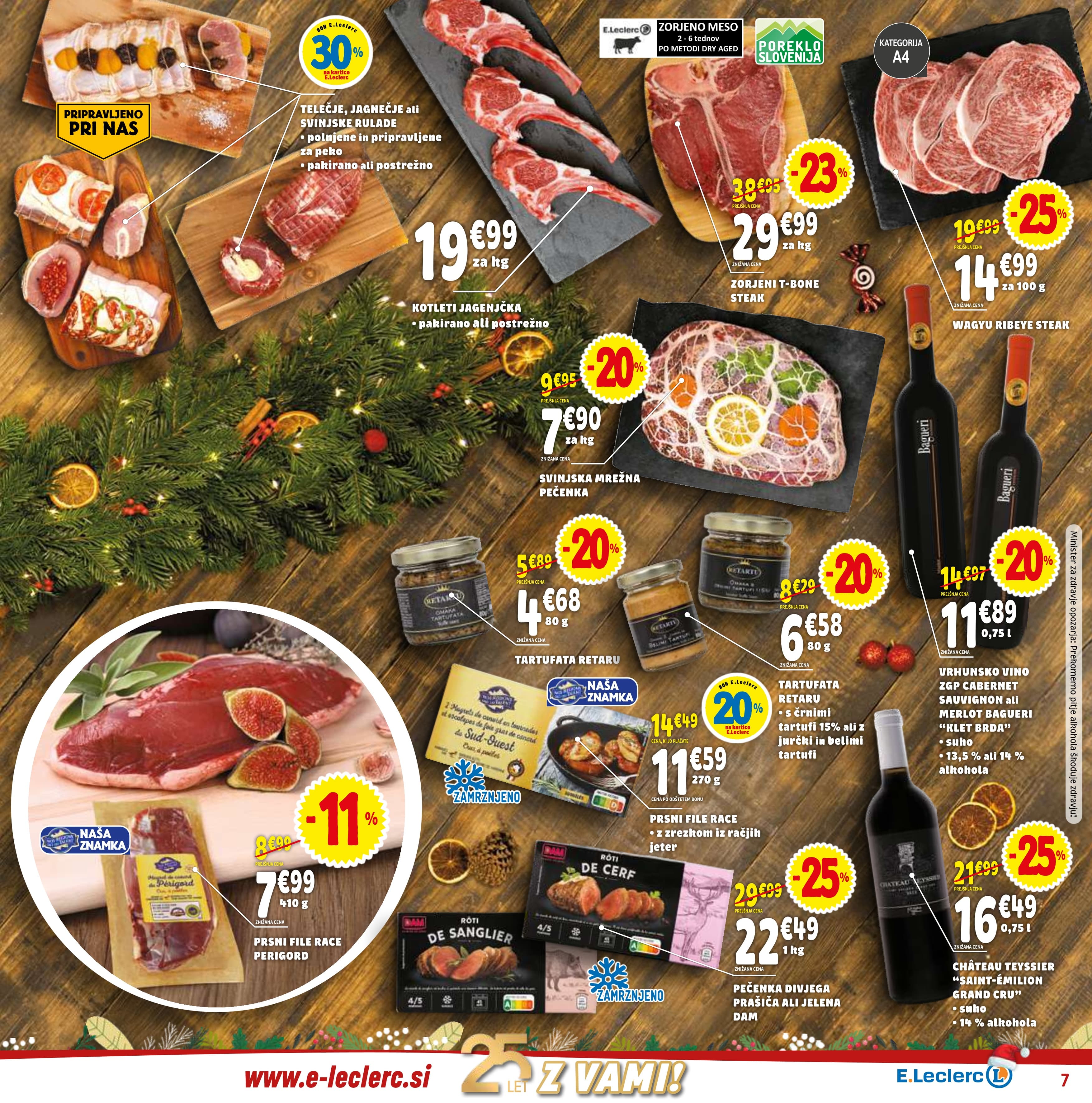 Stran 7. E.Leclerc kataloga - Akcije od 17.12. do 31.12.2025.